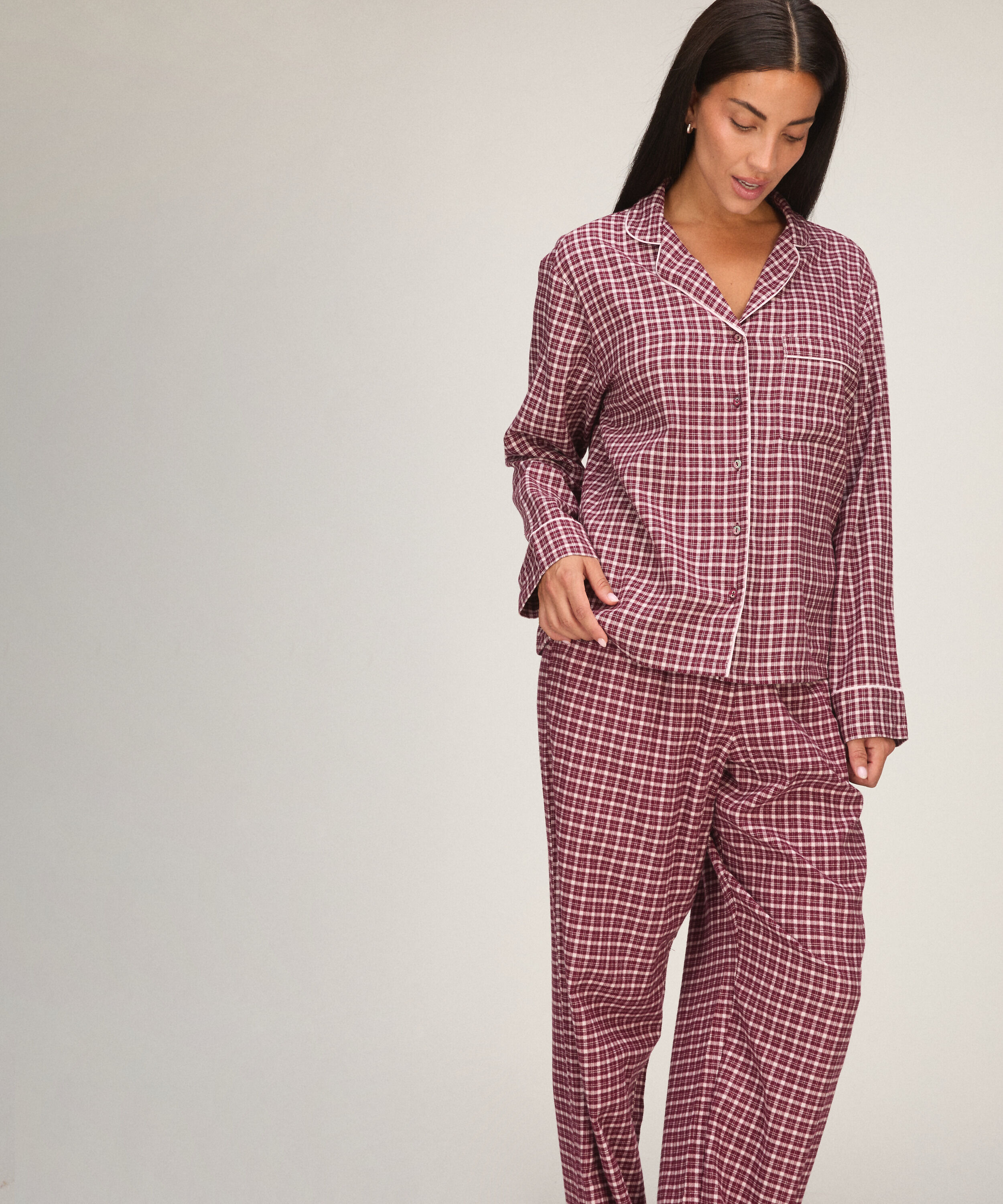 Pyjama-Jacke Longsleeve Woven, Rose Pyjama-Jacke Longsleeve Woven, Rose