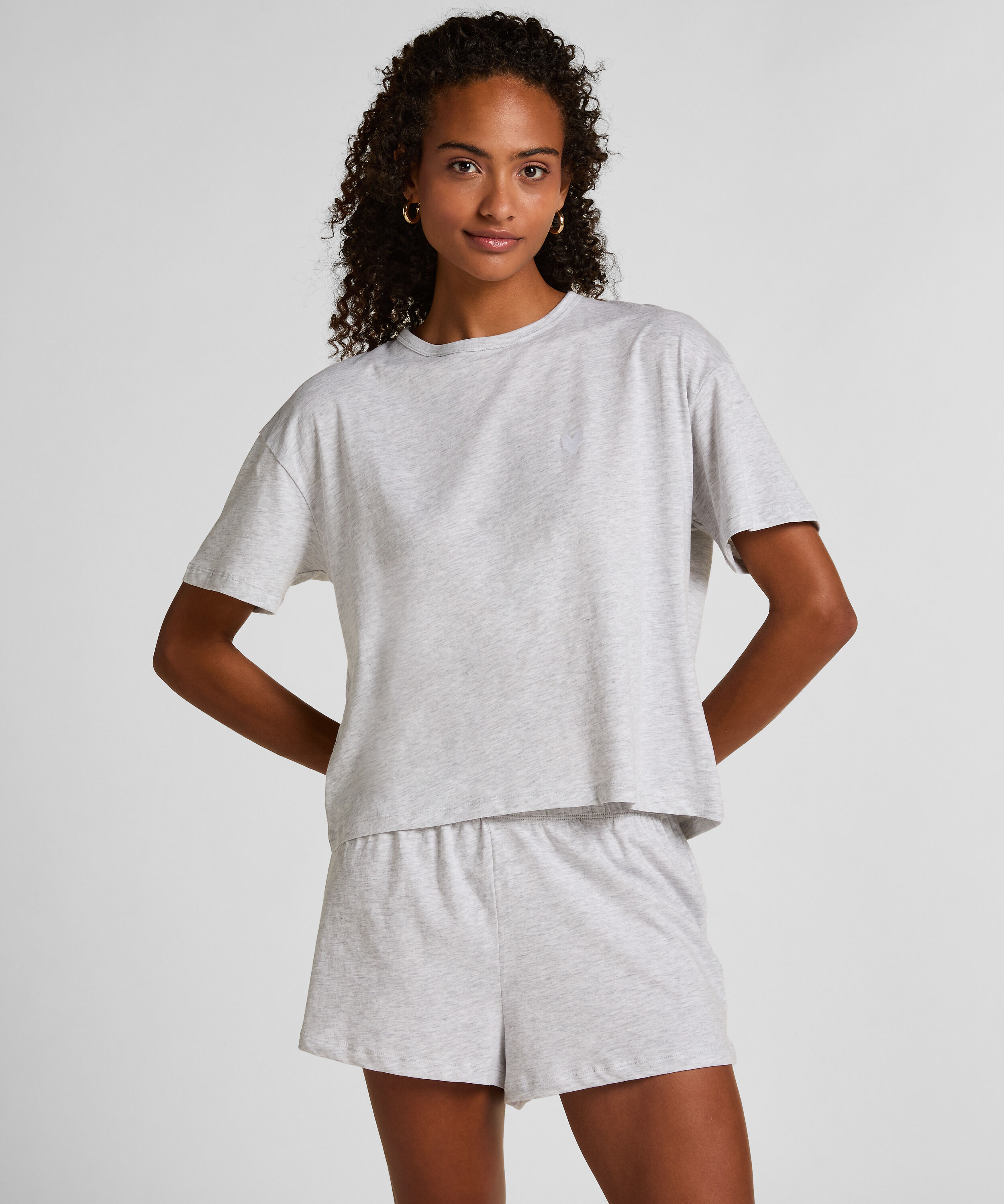 Pyjama-Set aus Jersey mit Herzmotiv