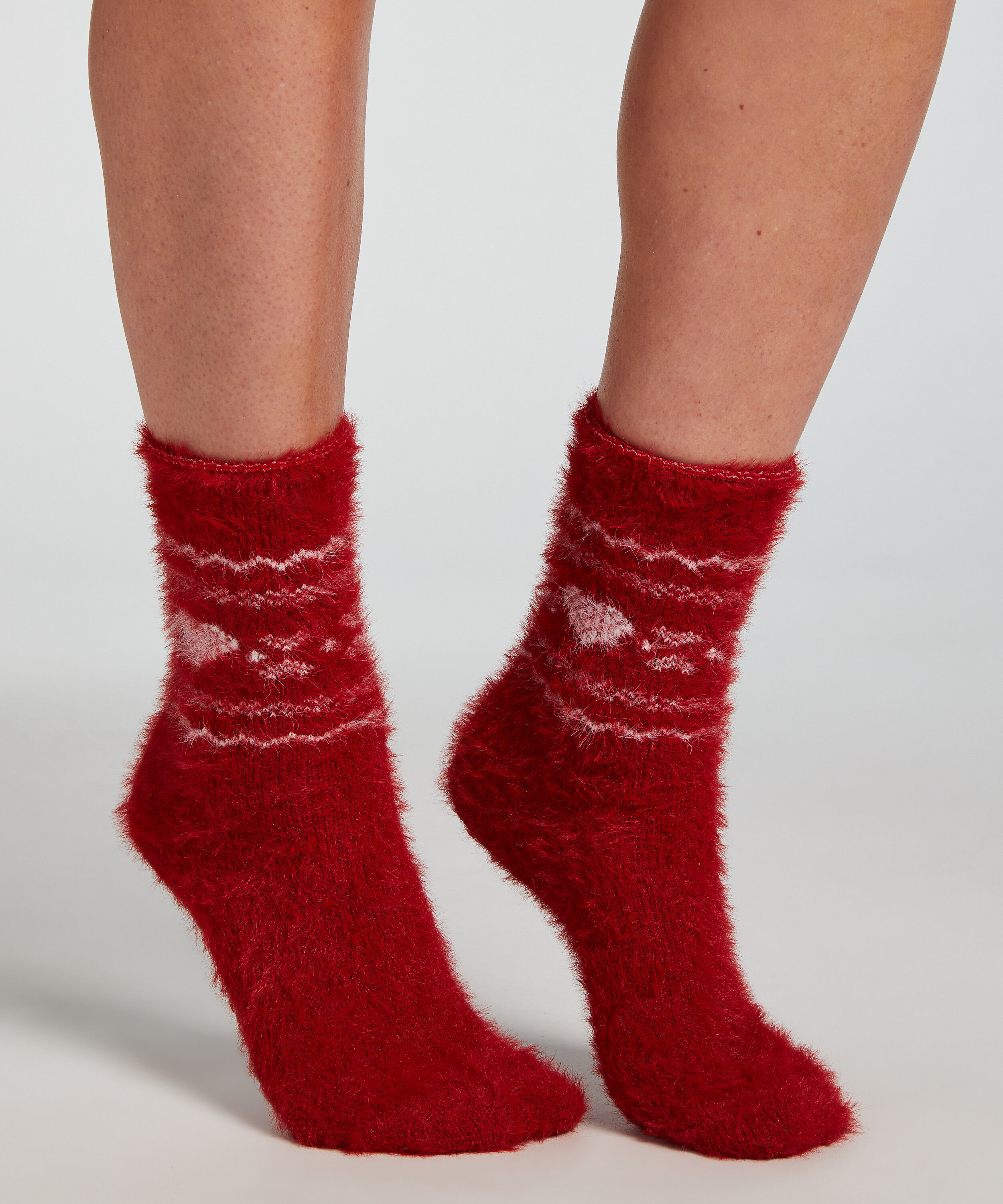 2 Paar Socken Cosy, Rot