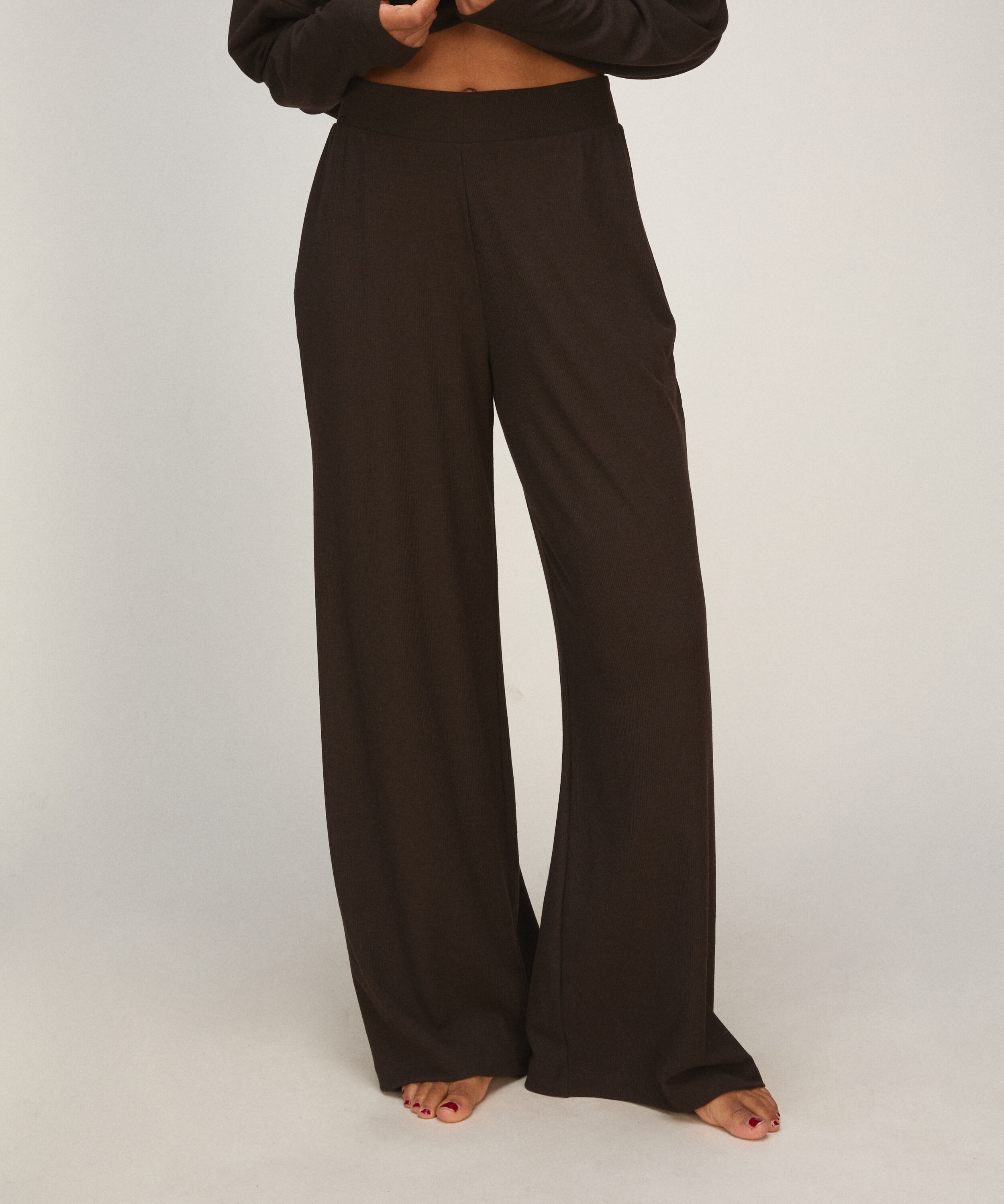 Pant Premium Rib Jersey, Braun Pant Premium Rib Jersey, Braun
