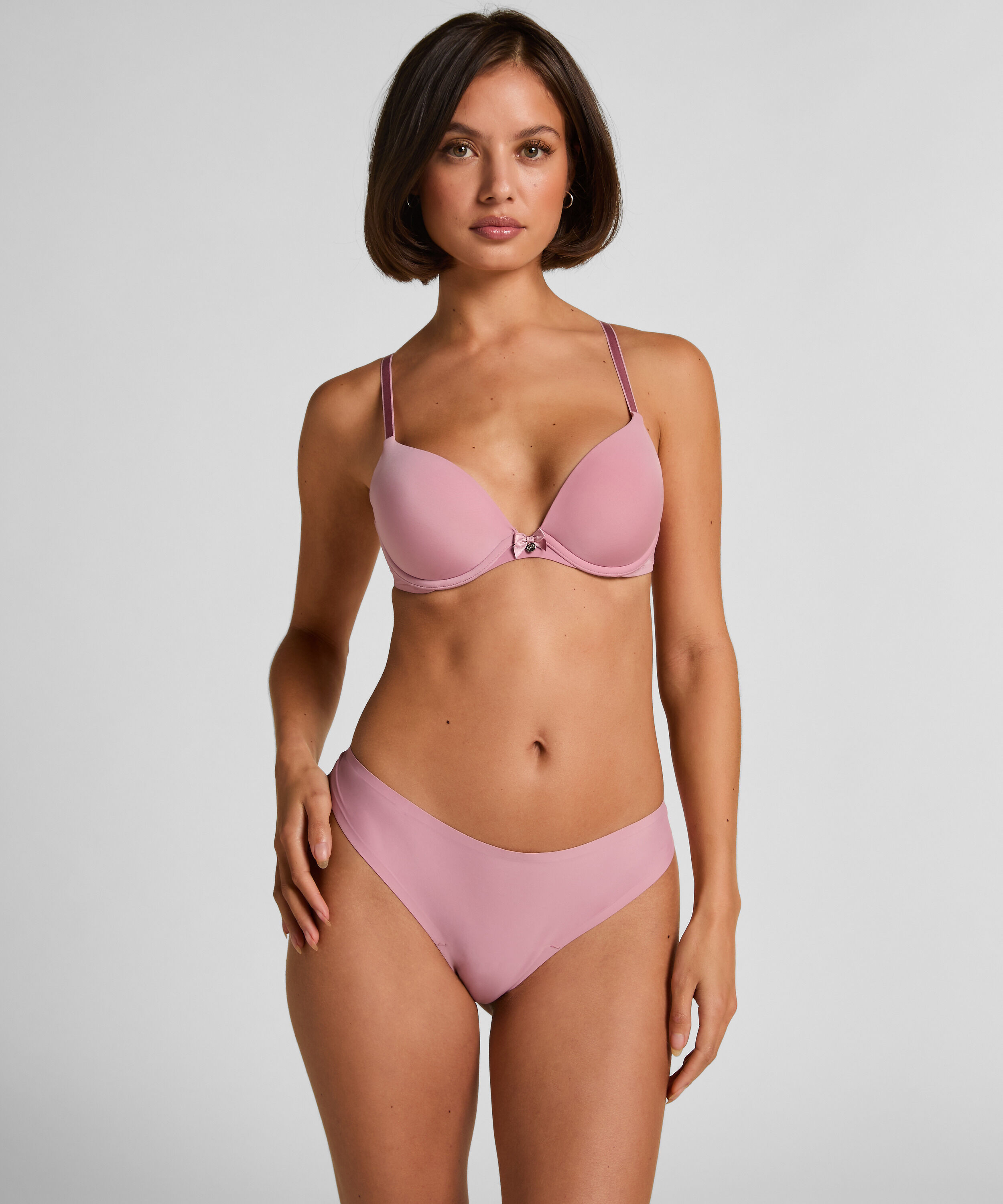 Invisible String Lace Back, Rose Invisible String Lace Back, Rose