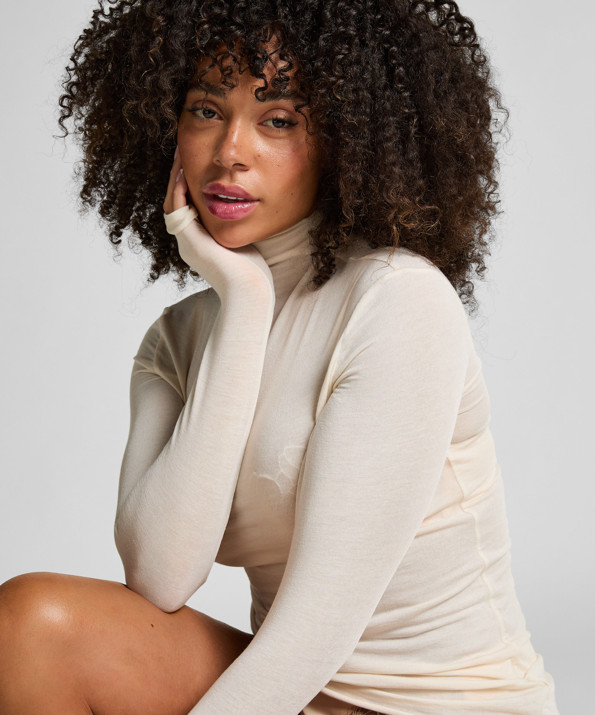 Super Soft Shirt aus Kaschmir-Mix mit Rollkragen