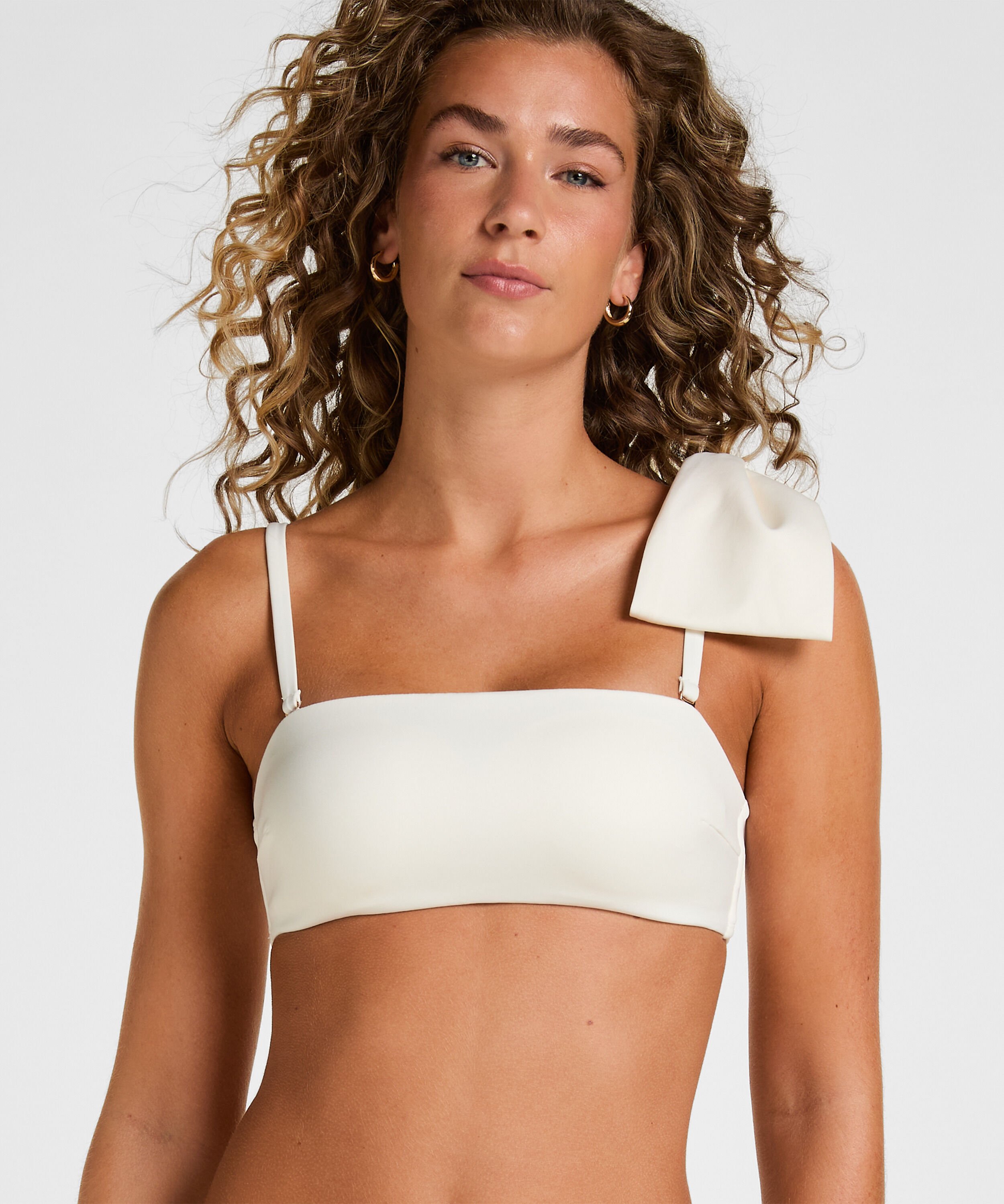 Bandeau Bikini Top Como, Weiß