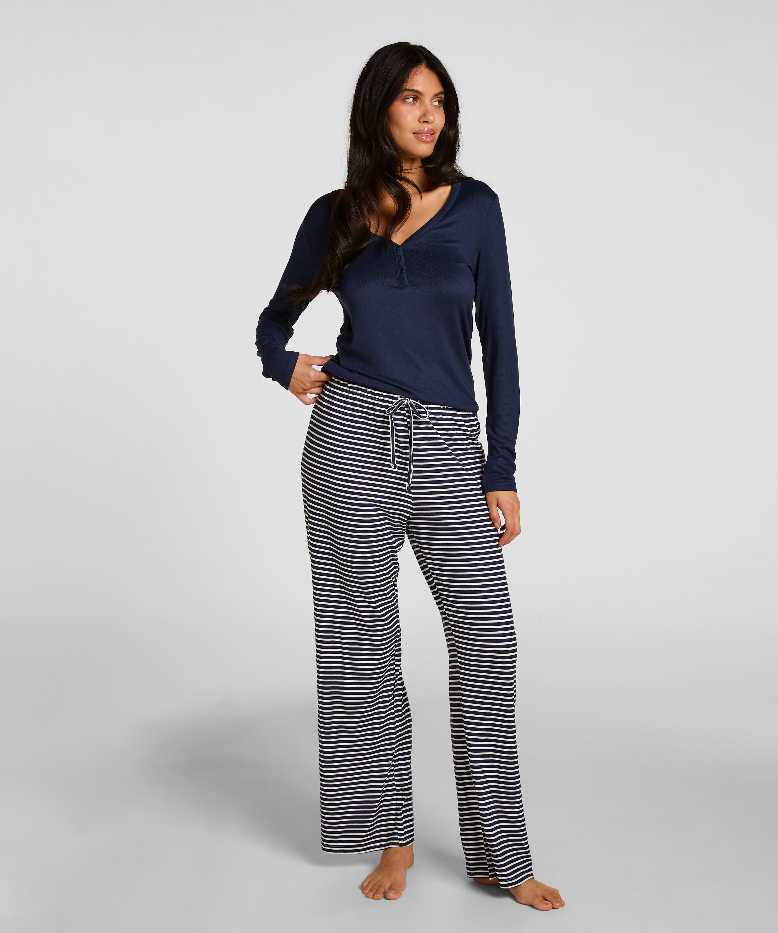 Pyjama-Hose Jersey, Blau Pyjama-Hose Jersey, Blau