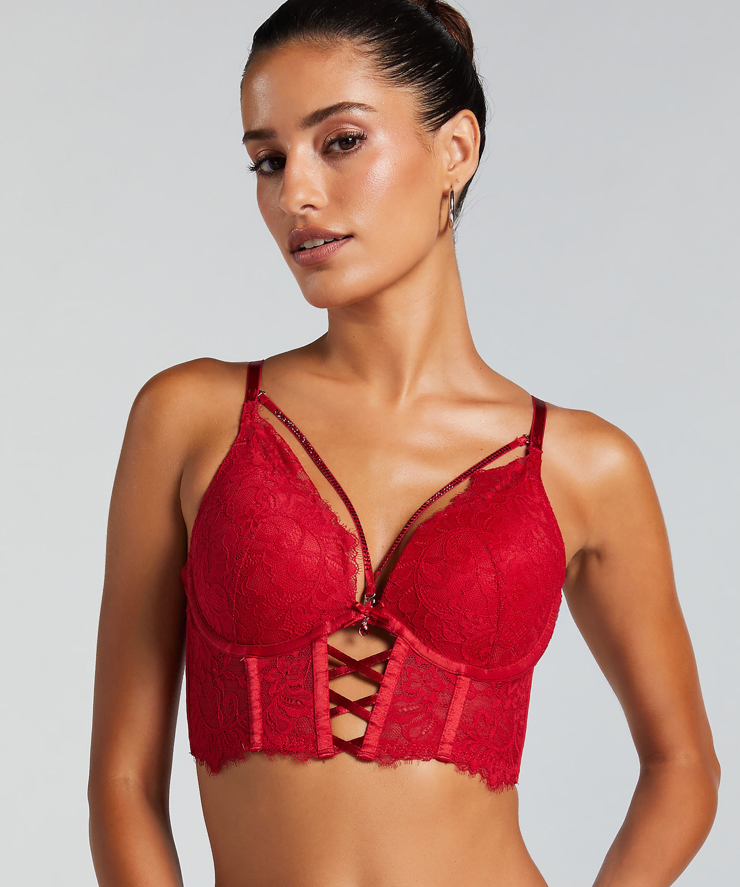 Vorgeformter Longline-Push-up-Bügel-BH Charlotta
