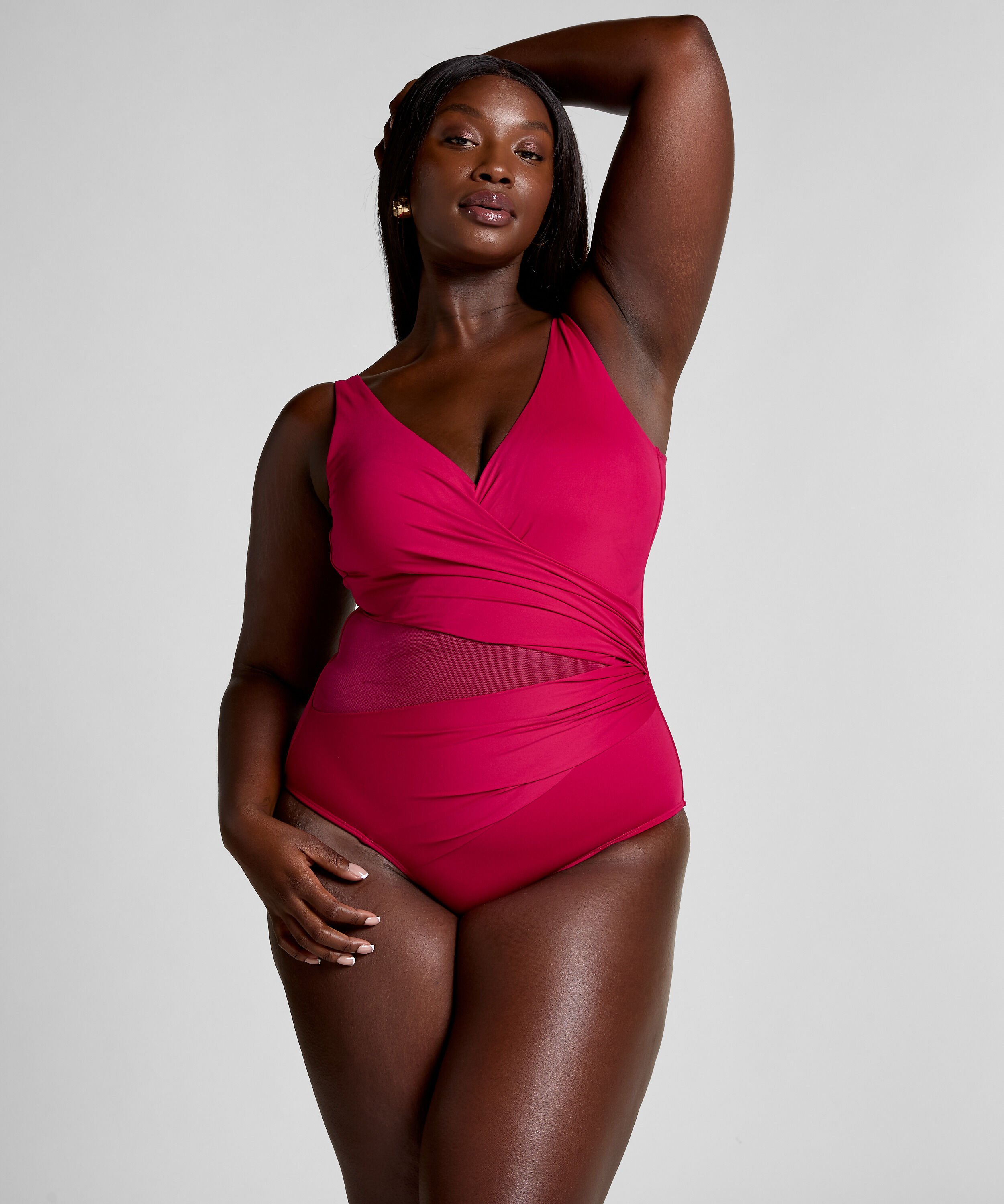 Badeanzug Shaping Shell Mesh