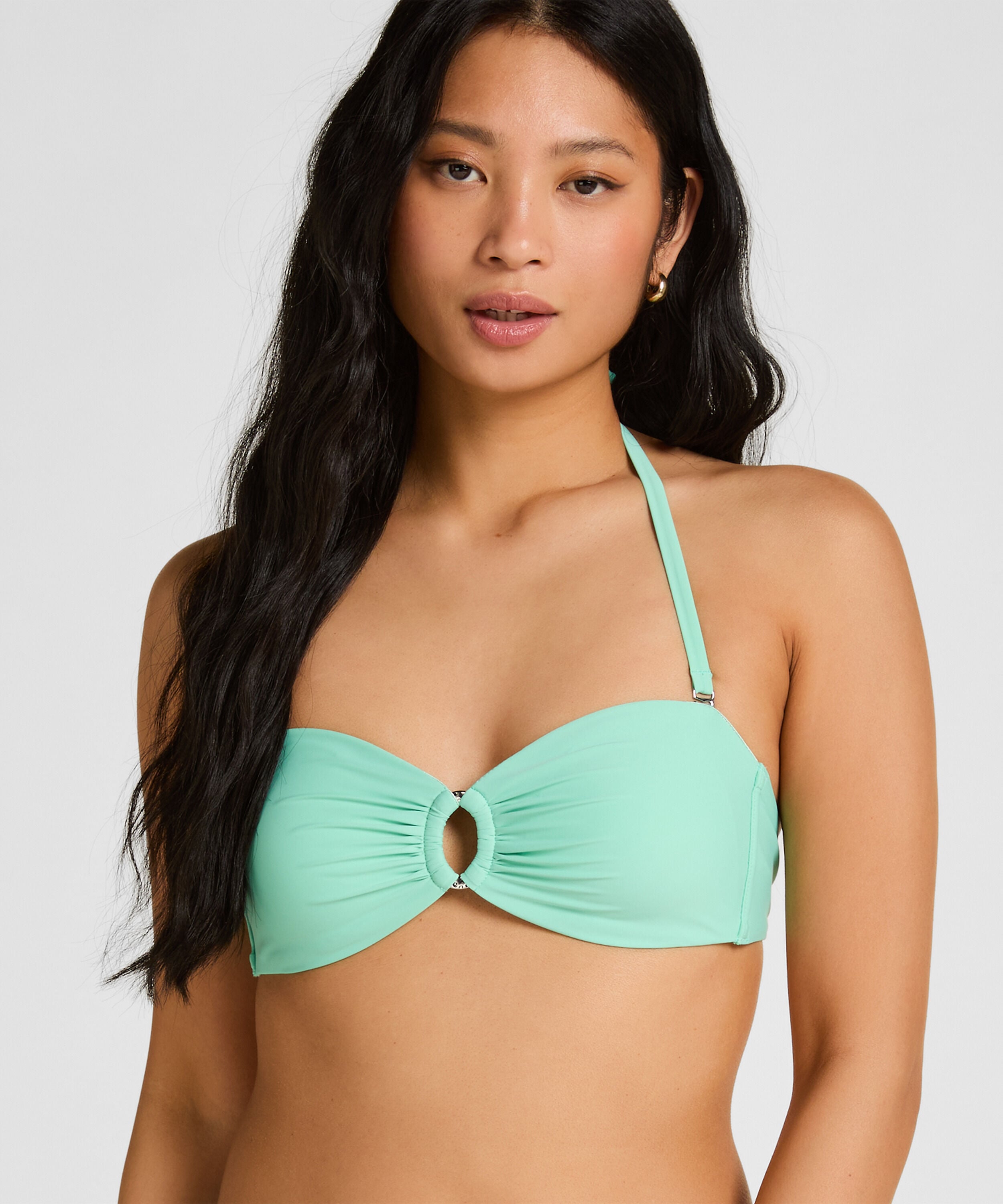 Luxus Bandeau Bikini-Top, Grün