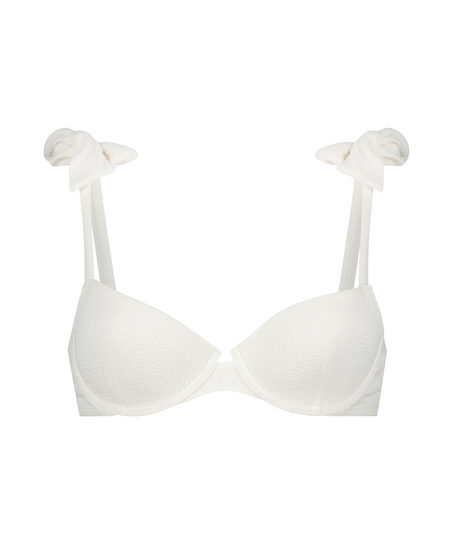 Vorgeformtes Bügel-Bikini-Top Dune, Weiß