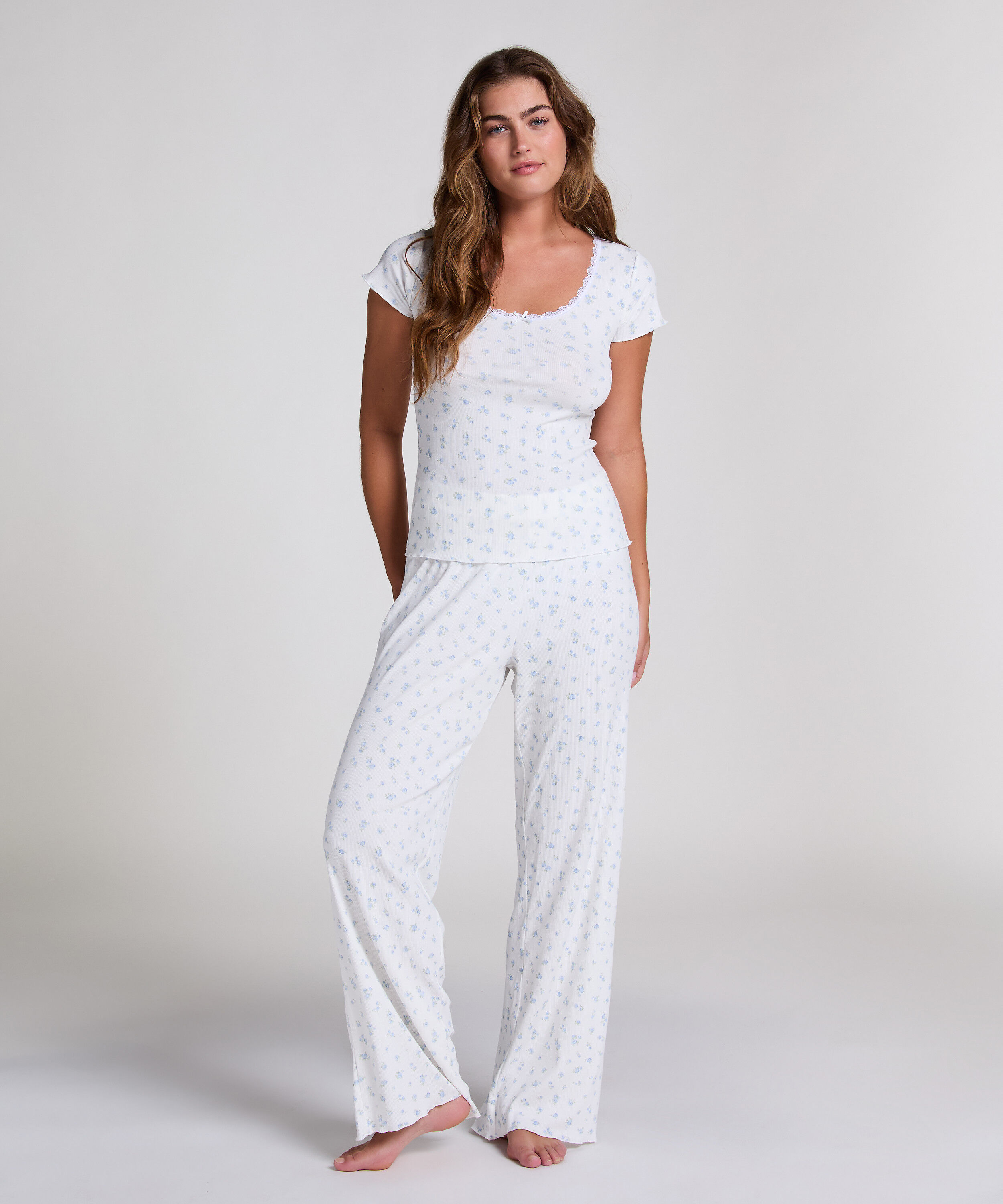 Pyjamaset gerippt