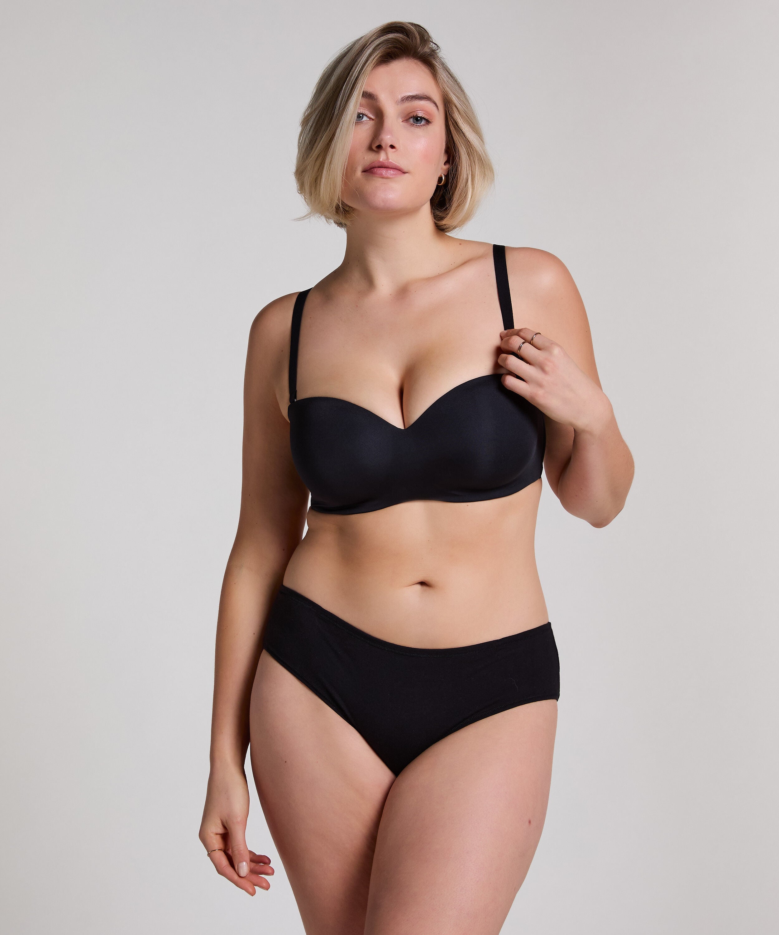 Gepolsterter trägerloser Push-Up BH mit Bügeln Smooth