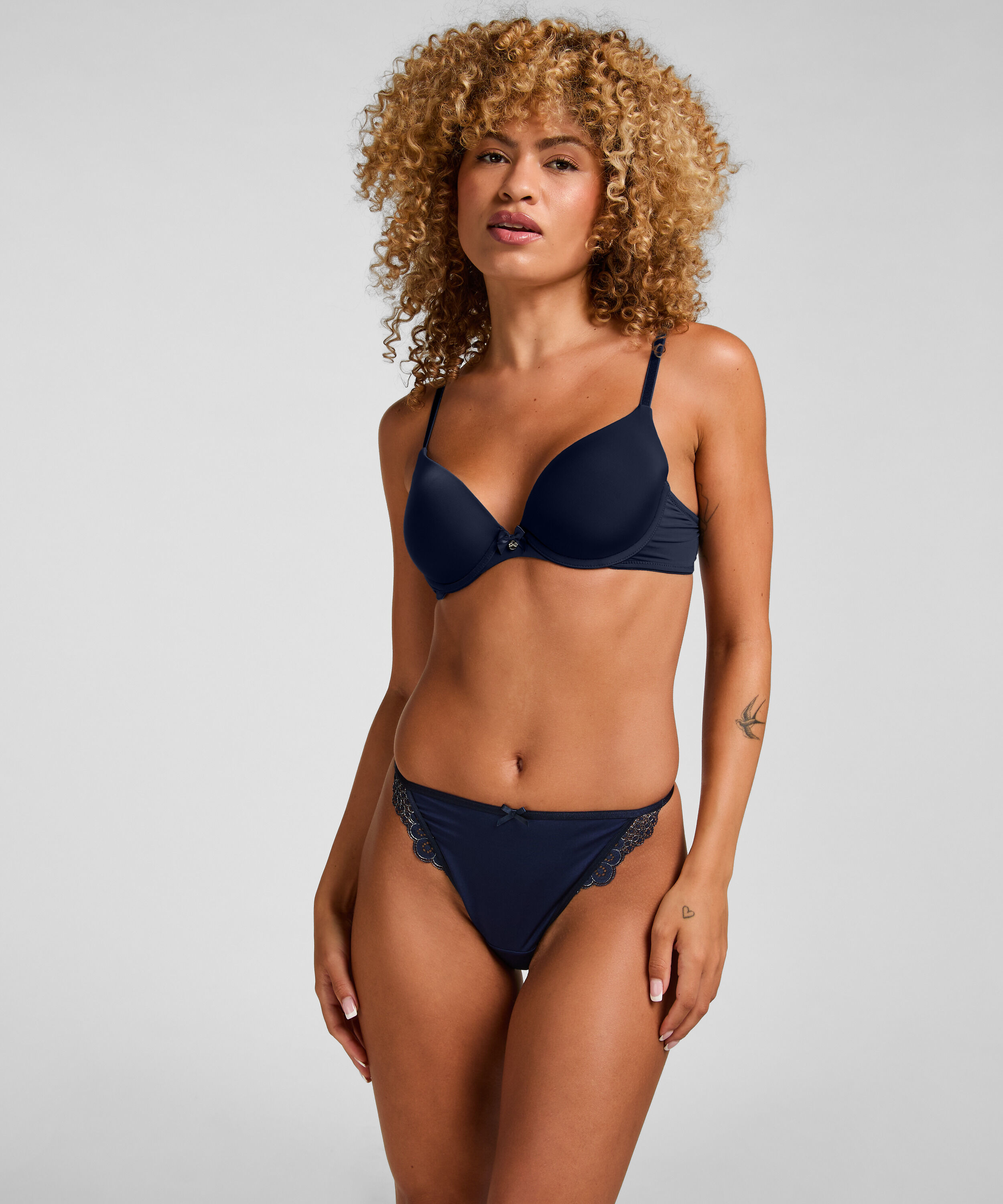 Highleg Brazilian Pamela, Blau Highleg Brazilian Pamela, Blau