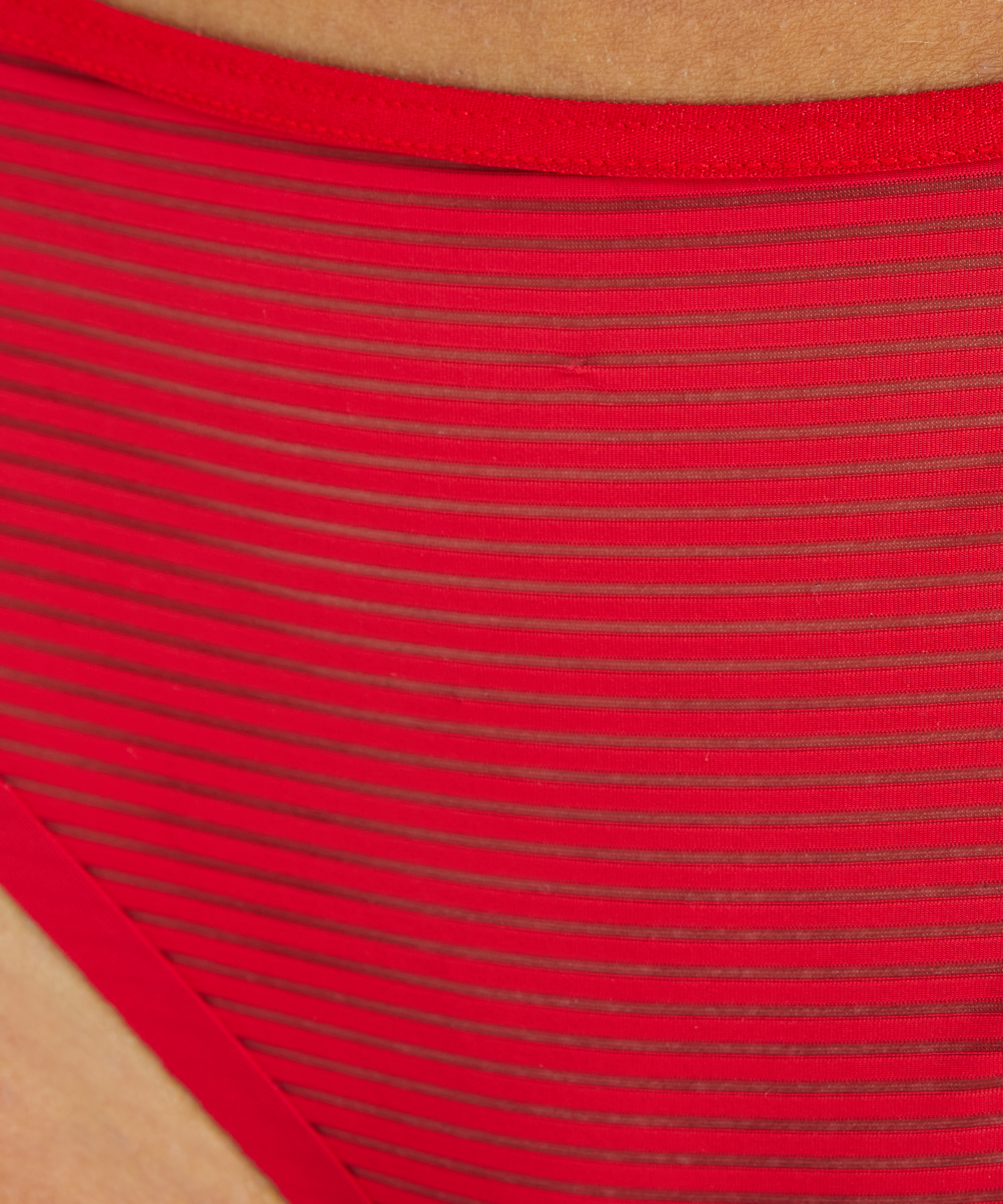 Invisible String Stripe Mesh , Rot, main