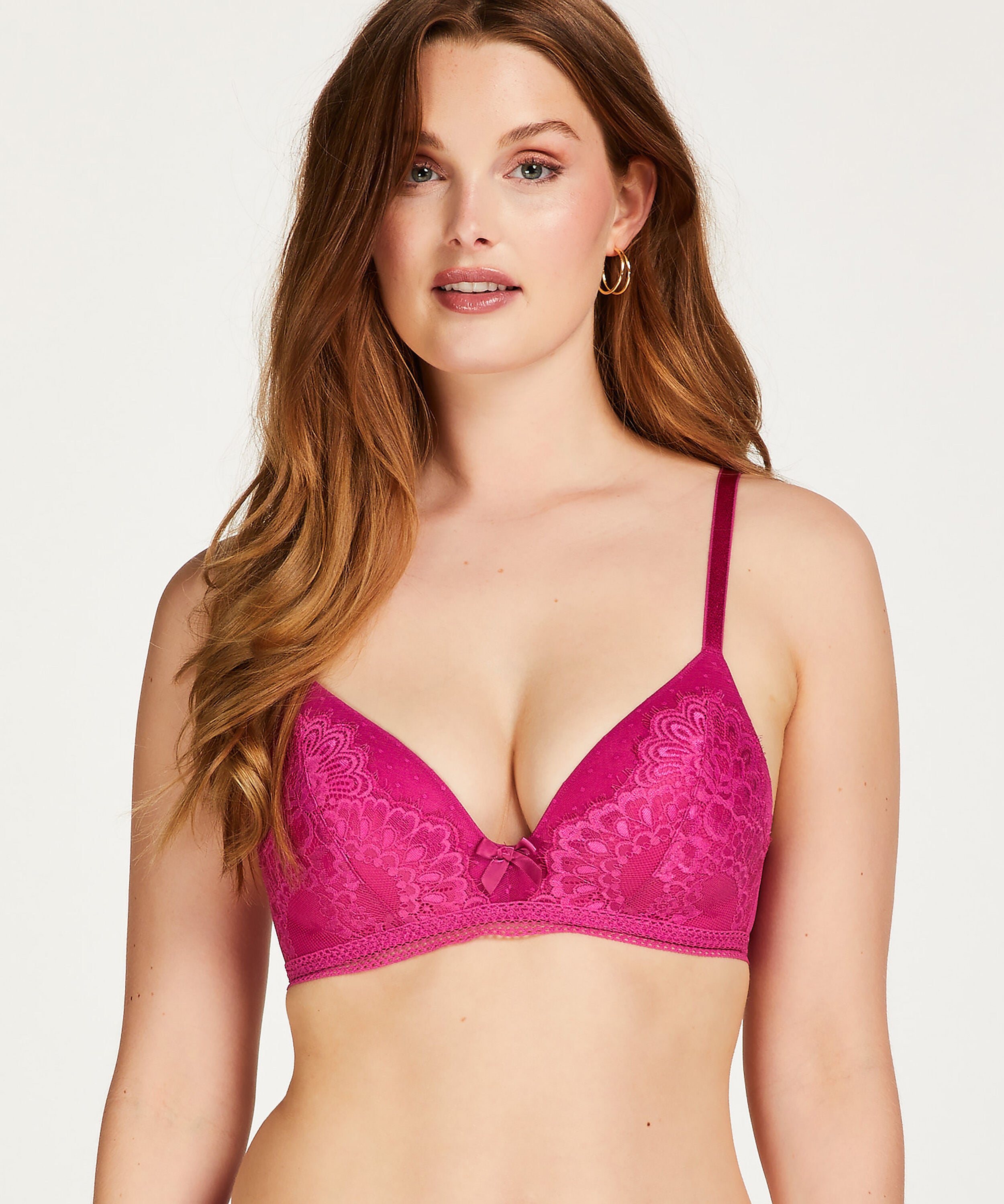 Vorgeformter BH ohne Bügel Bessie, Rose