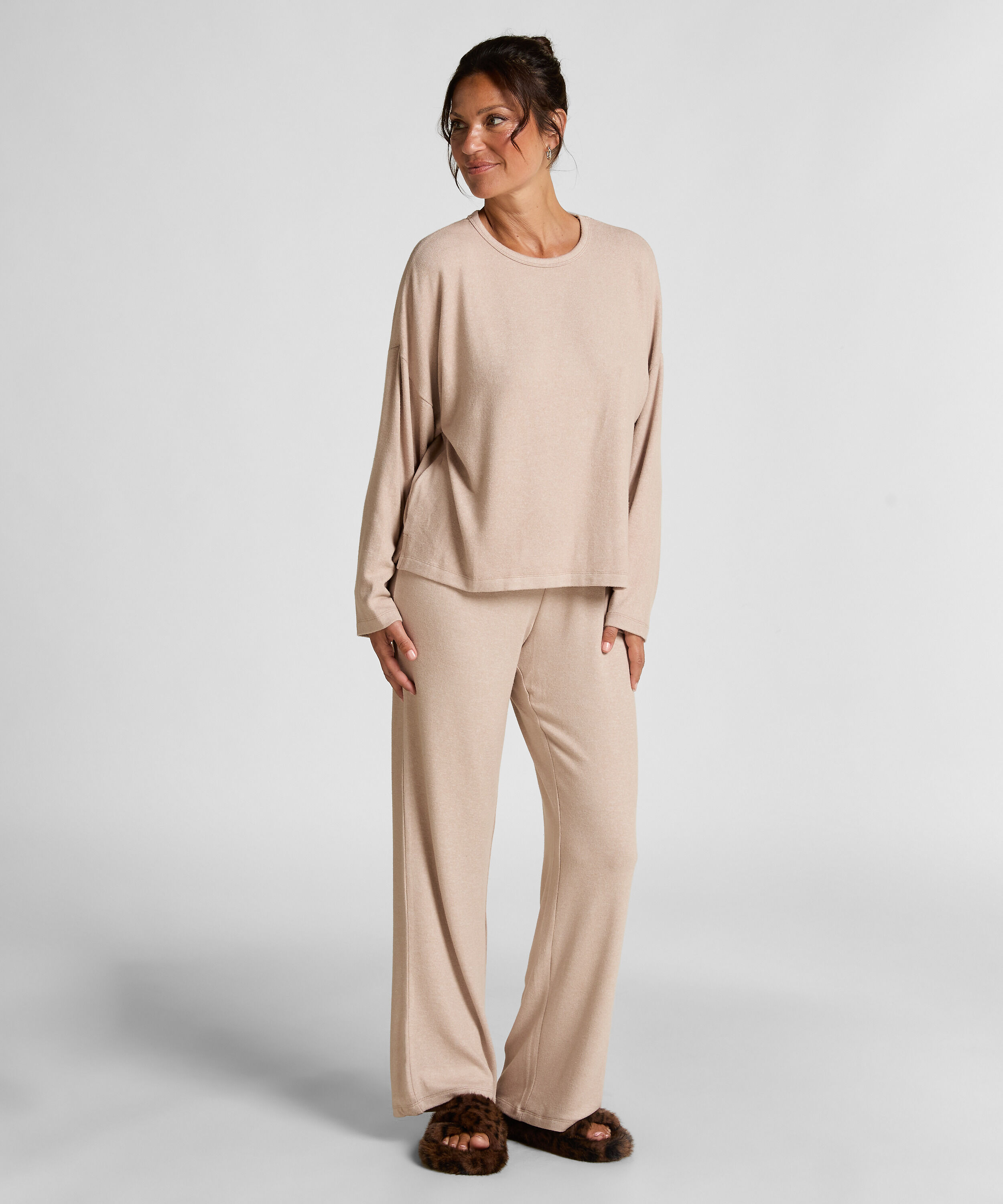 Hose Brushed Jersey, Beige Hose Brushed Jersey, Beige
