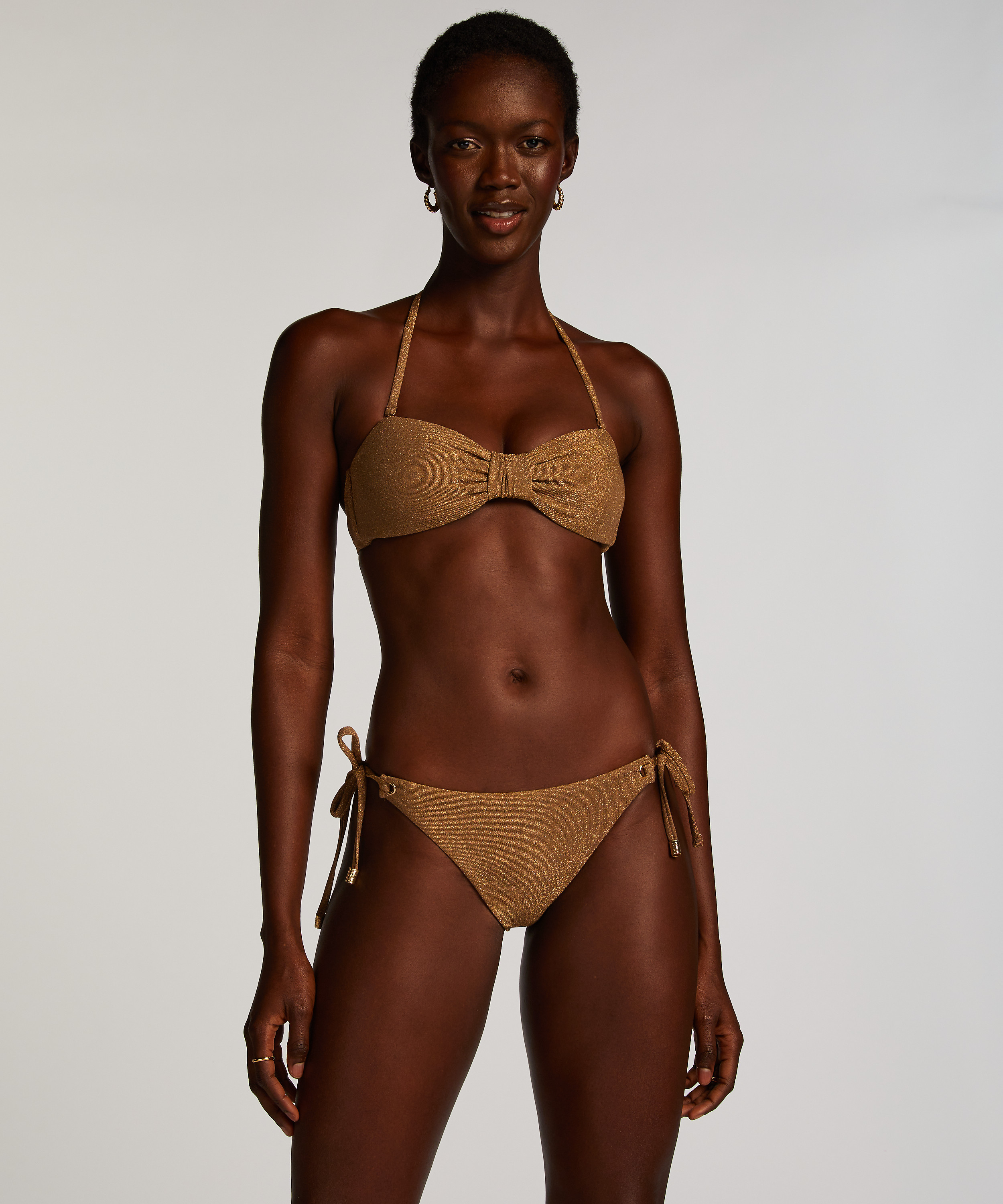 Bandeau-Bikini-Top Goldie Shimmer, Gelb, main