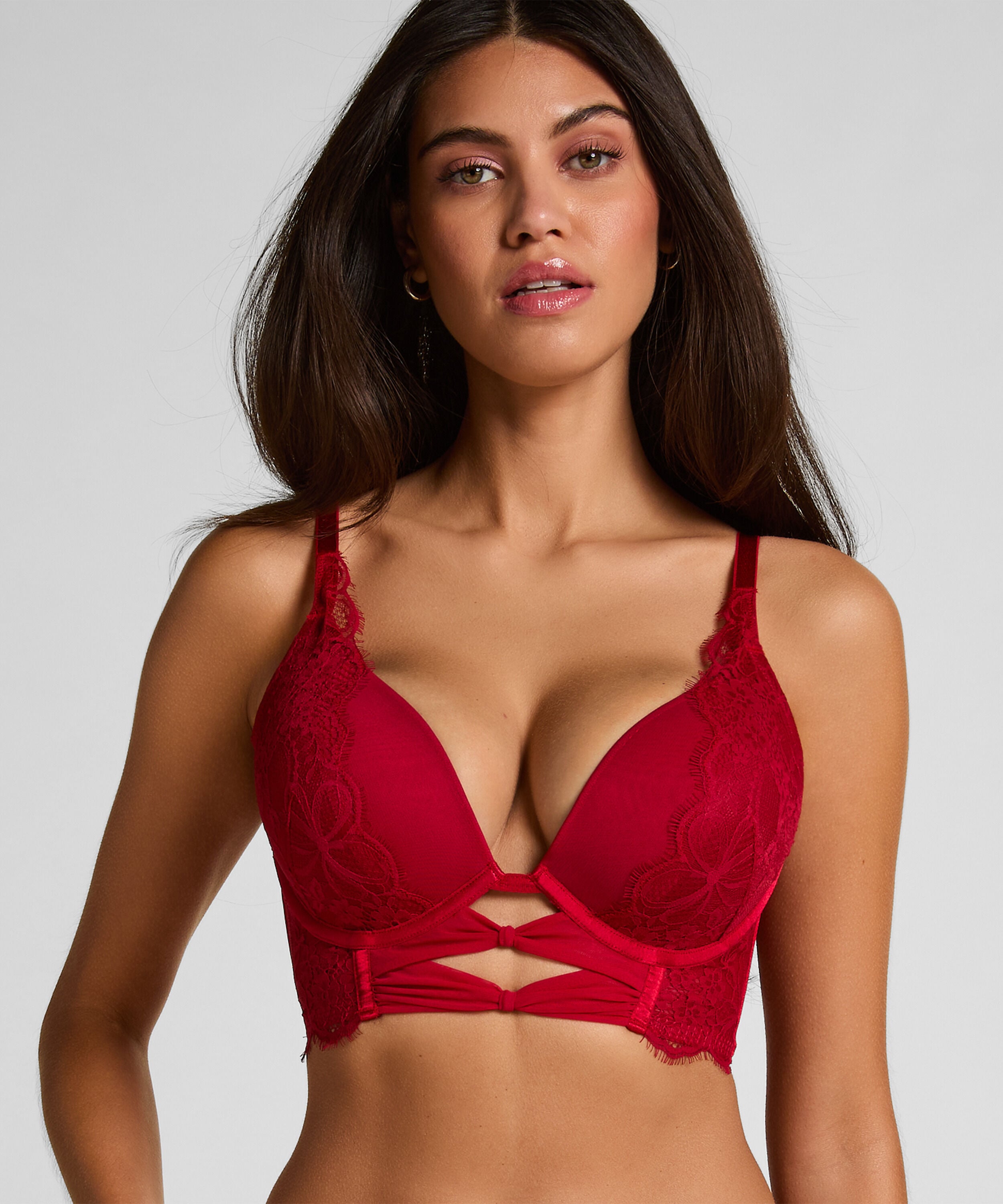 Marianna Push-up-Longline-BH, Rot Marianna Push-up-Longline-BH, Rot