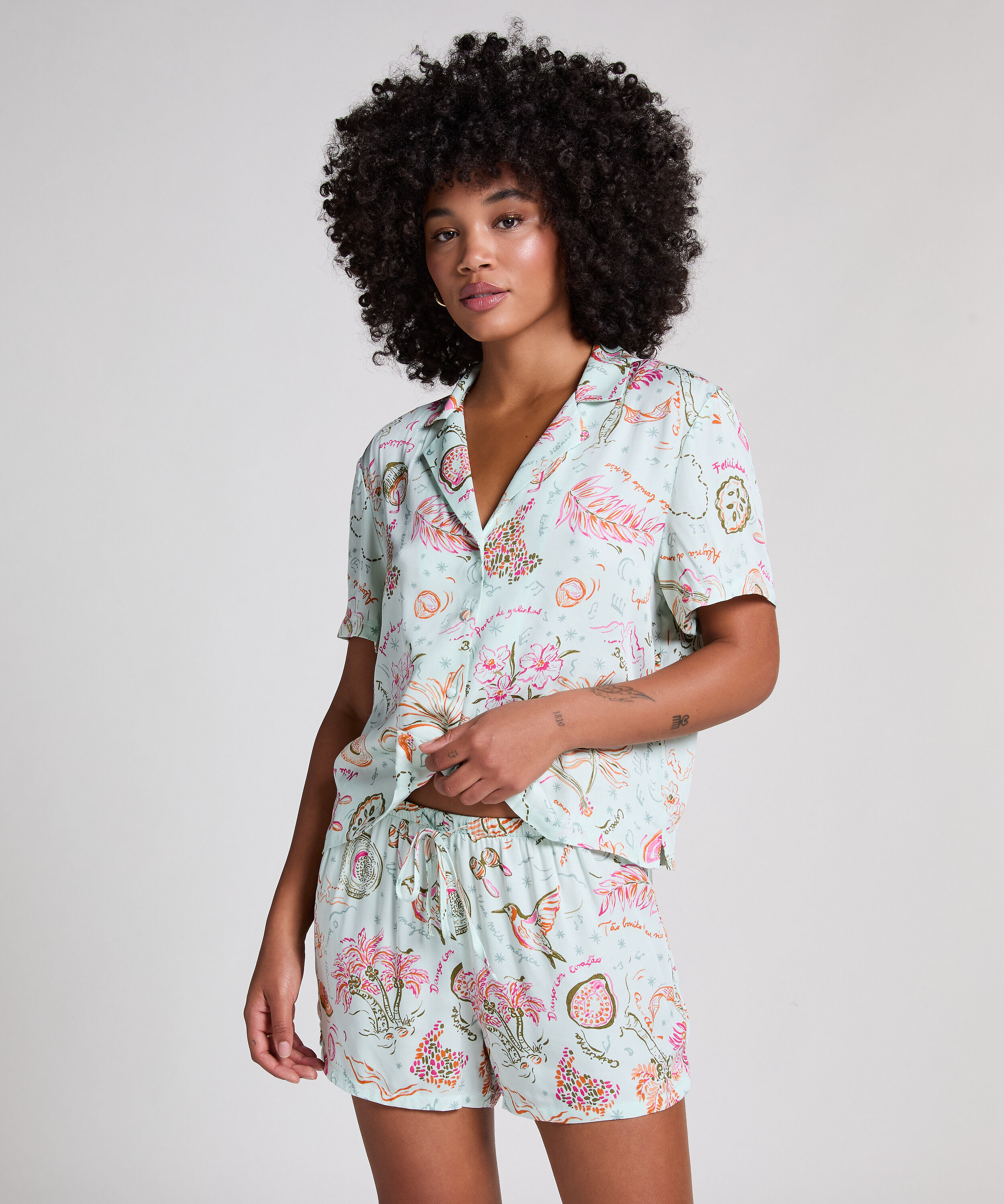 Satin-Shorts, Grün Satin-Shorts, Grün