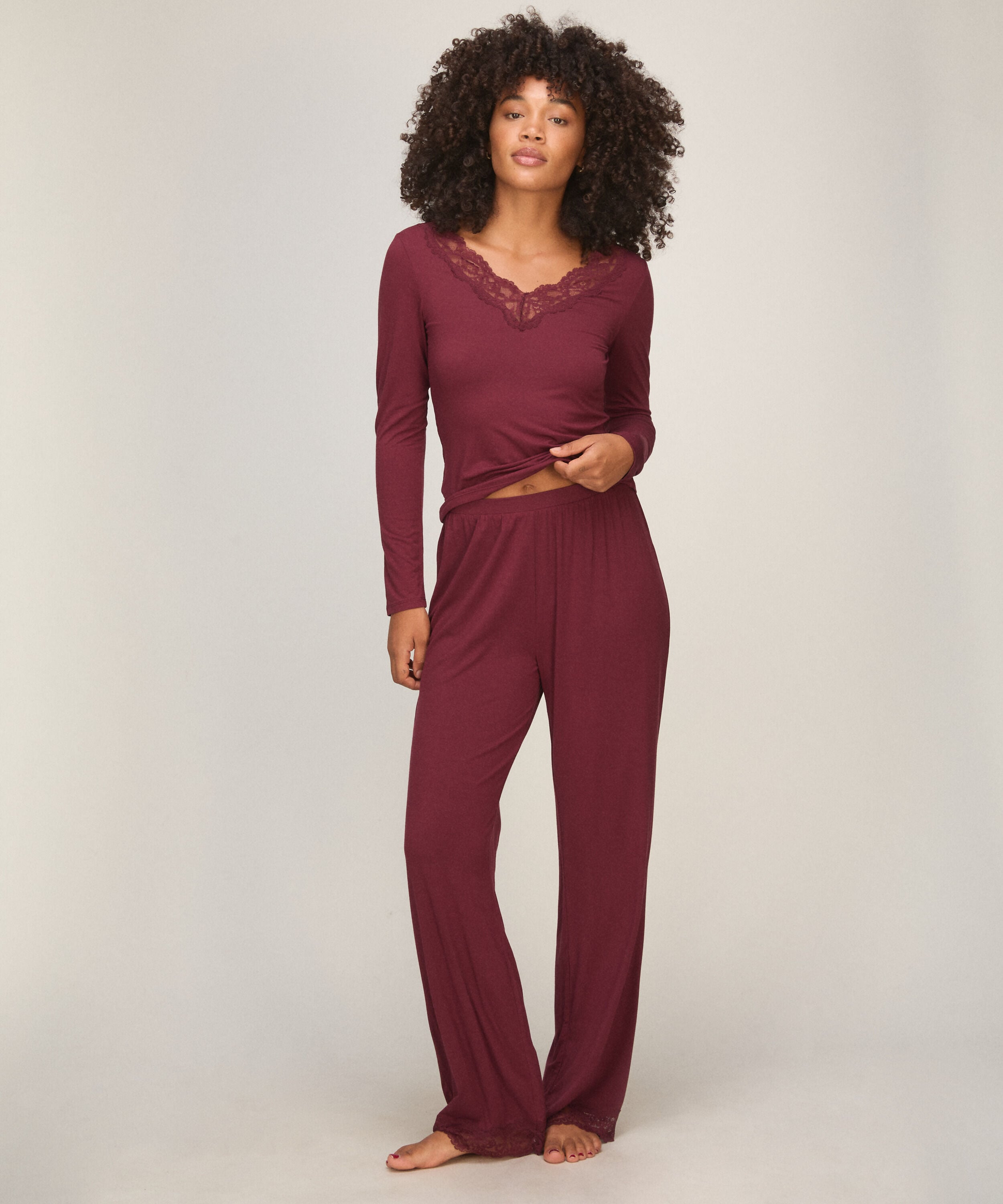 Pyjama-Set, Rot