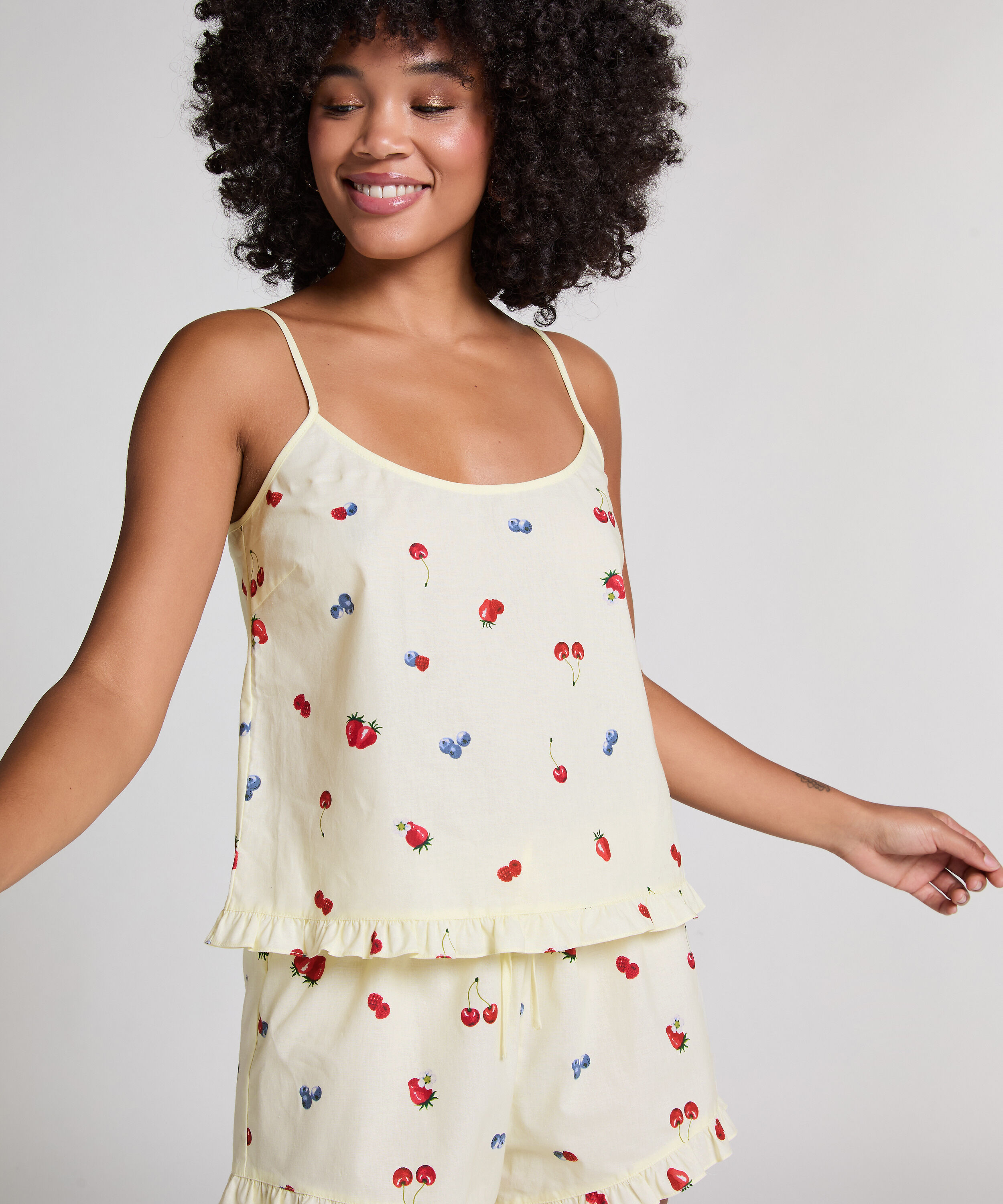 Gewebtes Cami, Gelb Gewebtes Cami, Gelb