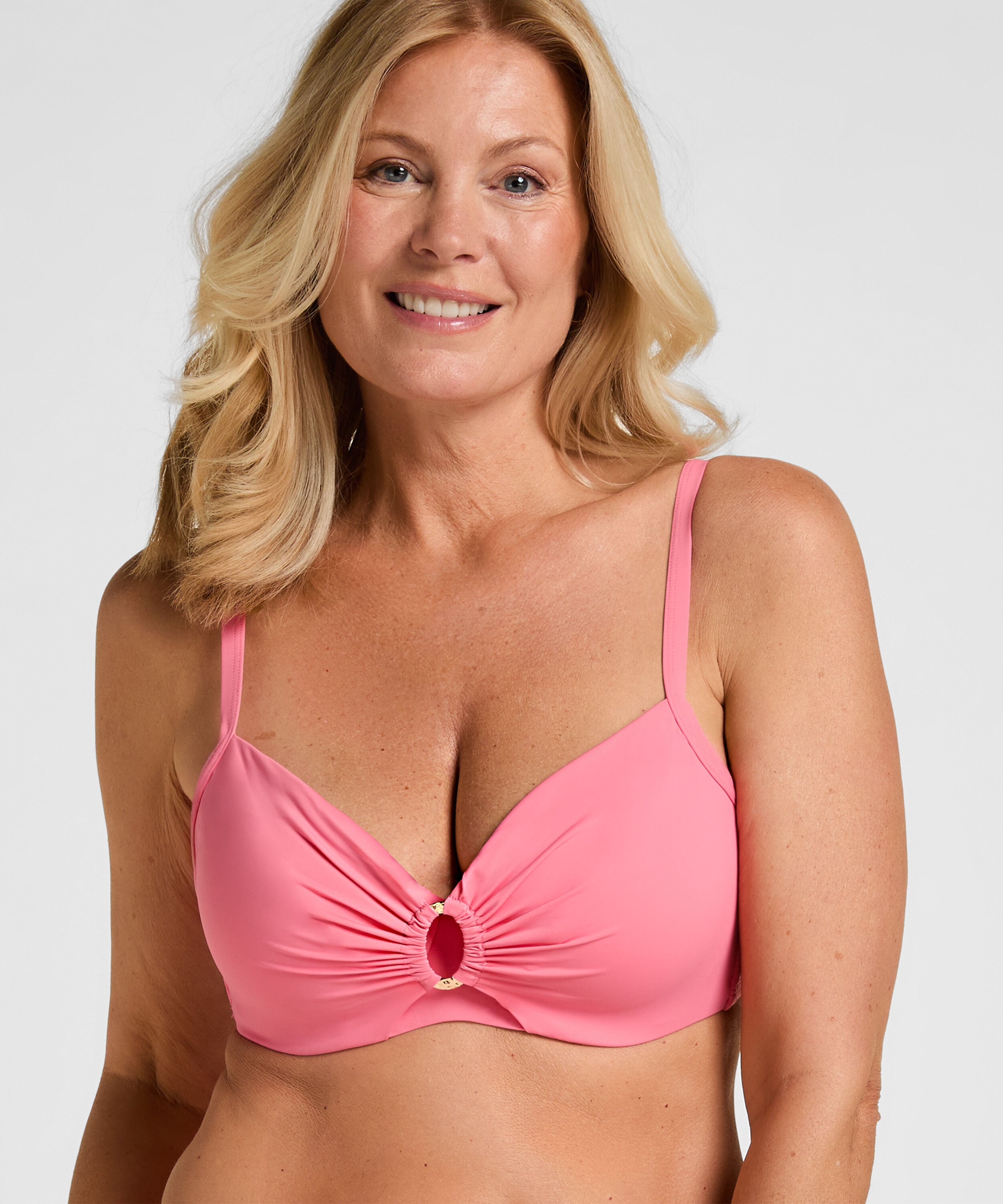 Nicht-vorgeformtes Bügel-Bikini-Top Luxe, Rose Nicht-vorgeformtes Bügel-Bikini-Top Luxe, Rose