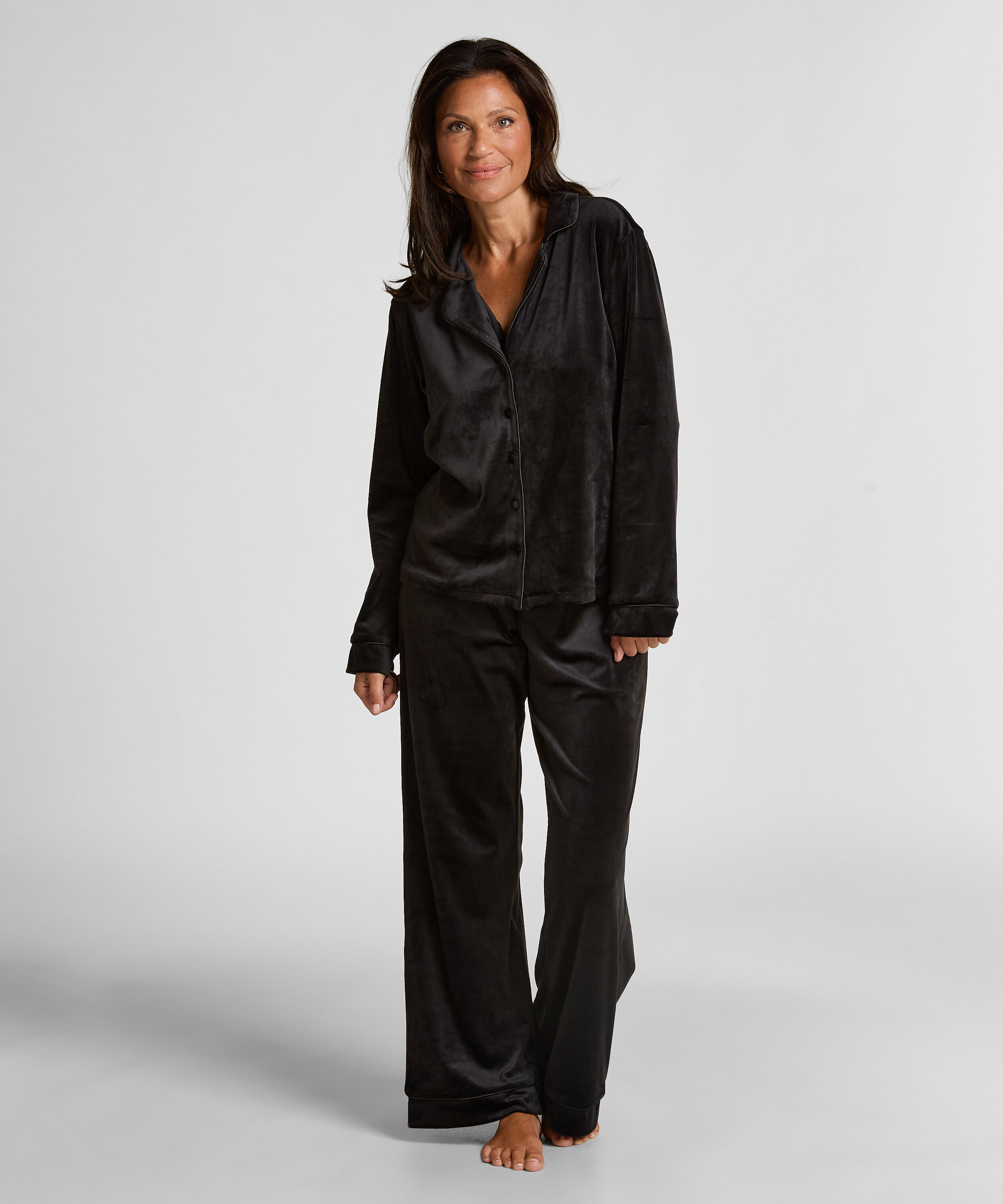 Langarmjacke Velours