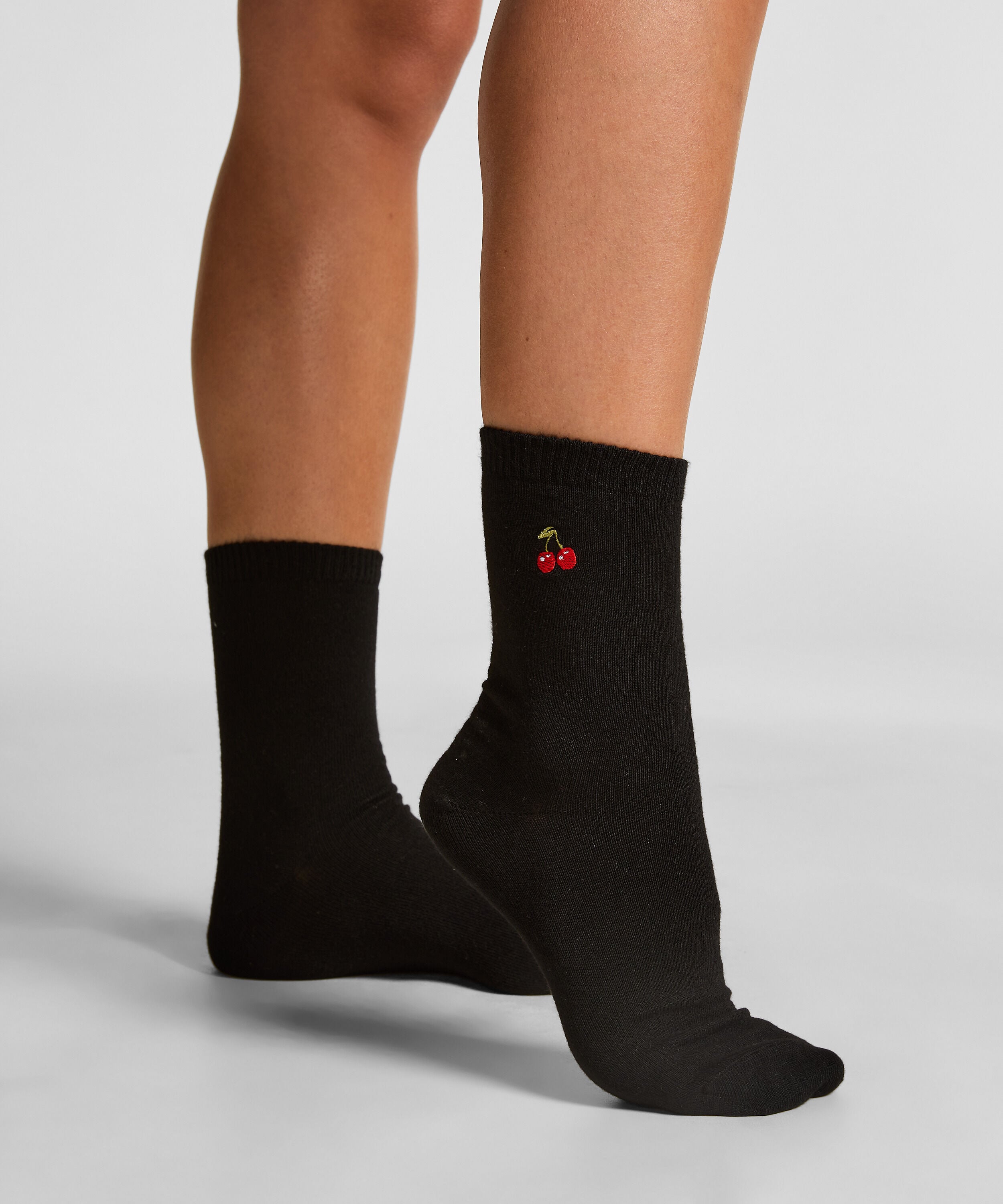 Crew-Socken aus Modal, Schwarz Crew-Socken aus Modal, Schwarz