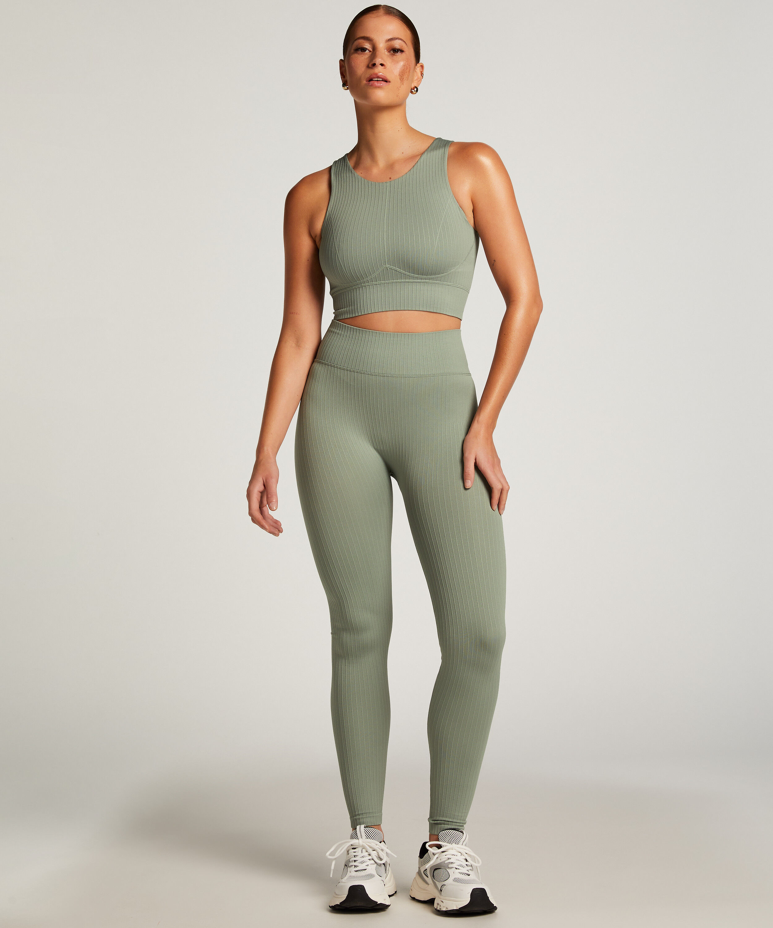 HKMX High Waisted nahtlose Sportleggings, Grün HKMX High Waisted nahtlose Sportleggings, Grün