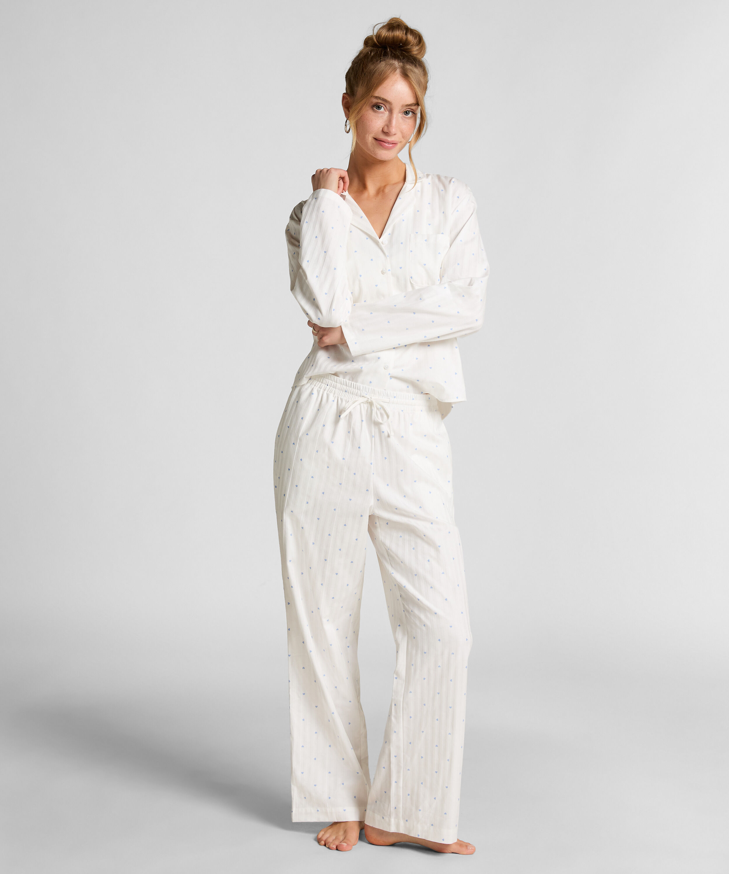 Jacquard Hearts Regular Pyjamahose