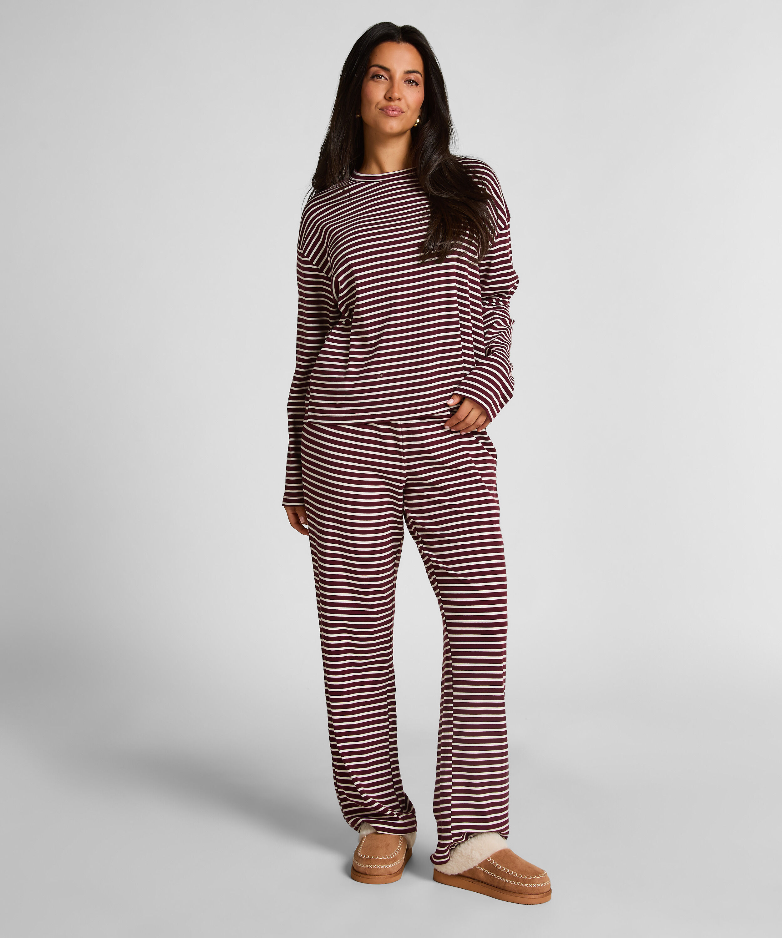 Pyjamaset Baumwolljersey, Lila Pyjamaset Baumwolljersey, Lila