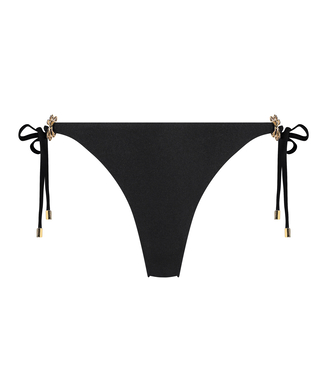 Bikini Slip mit hohem Beinausschnitt Yucatan, Schwarz