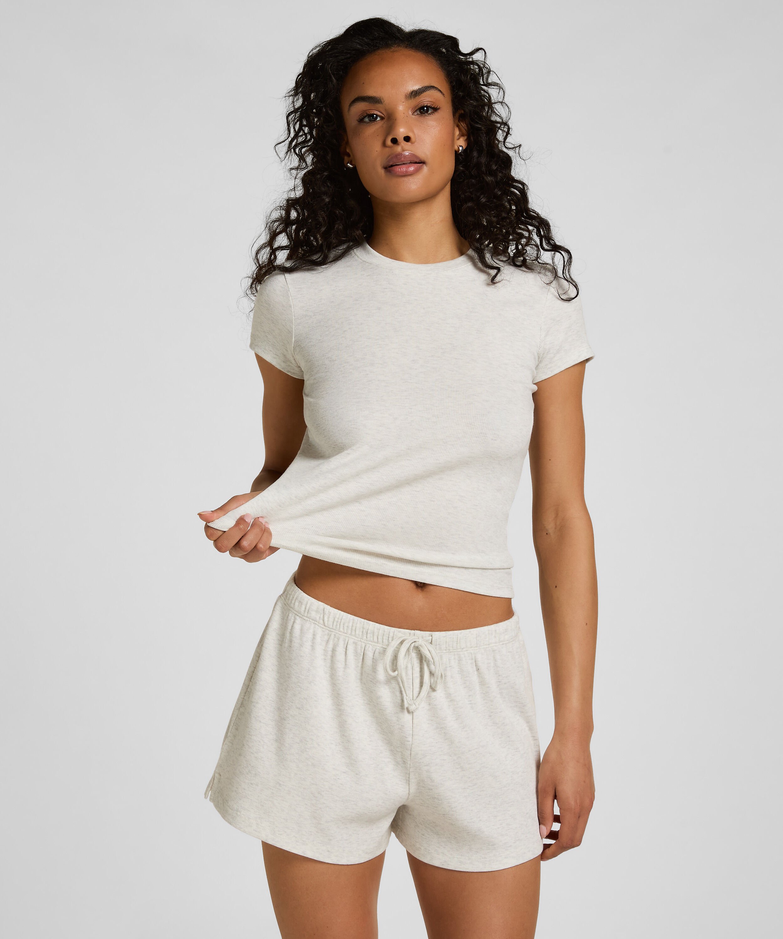 Lounge-Shorts, Grau