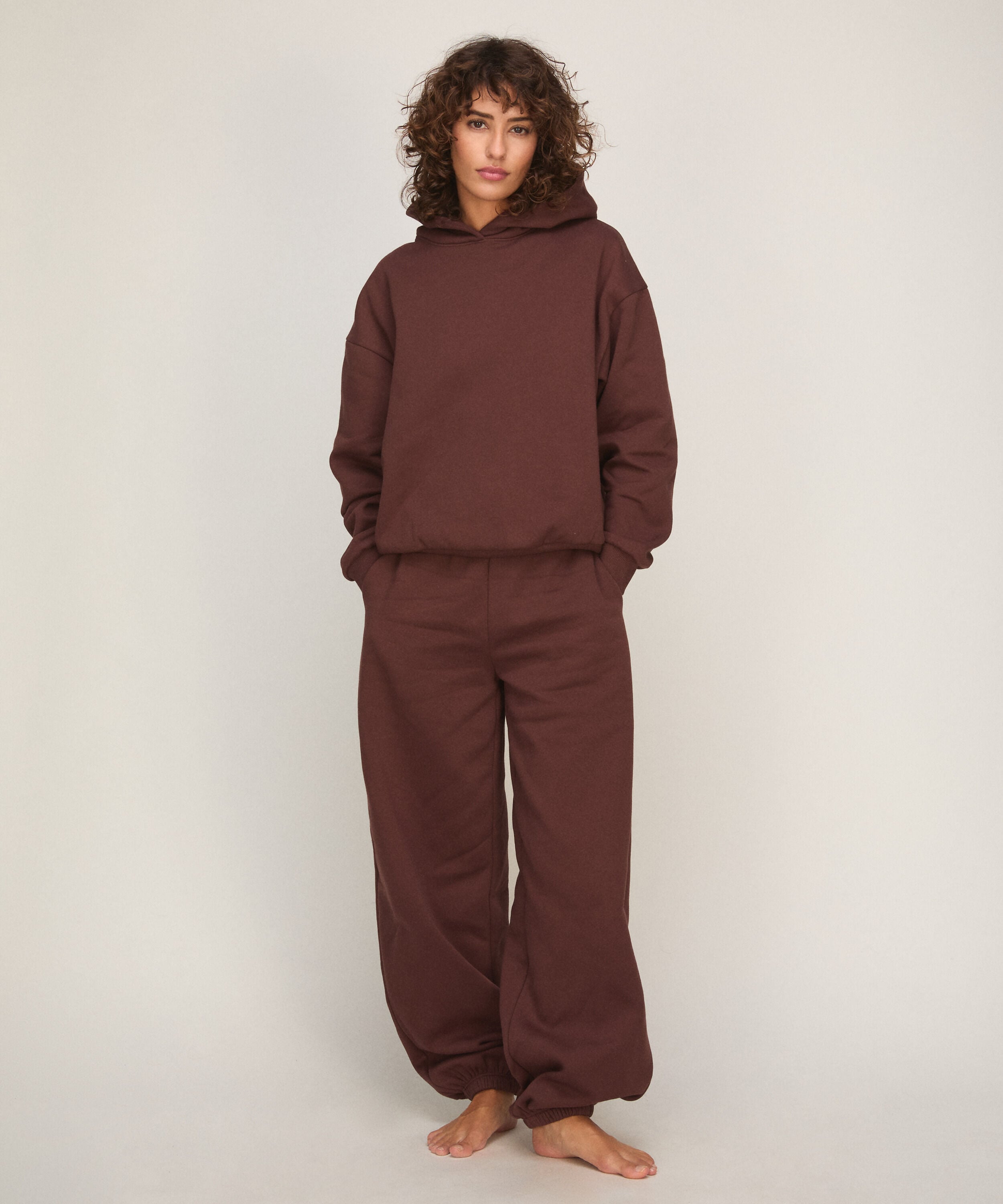 Jogginghose aus Angerautem Sweat
