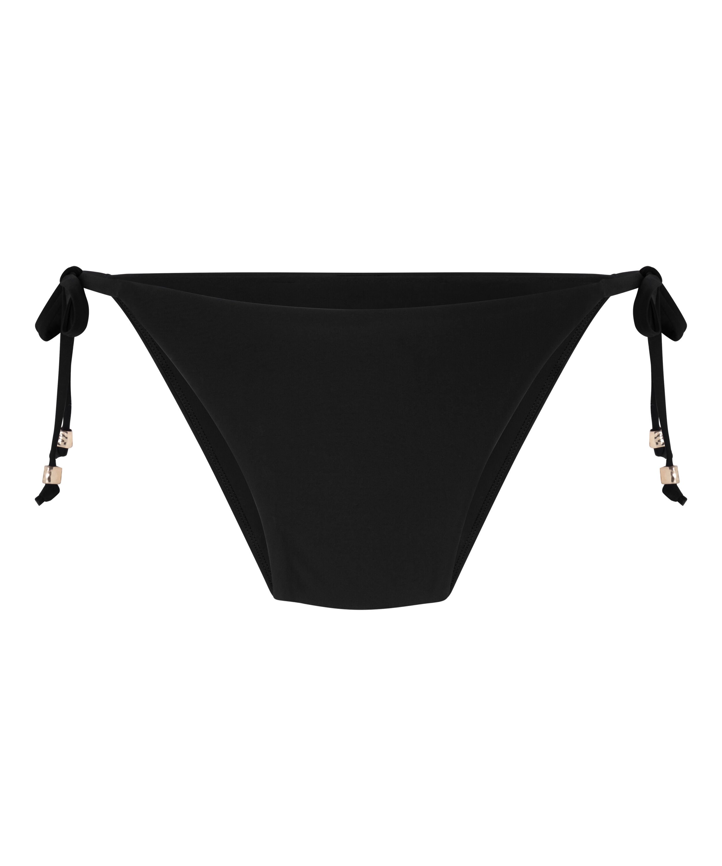 Luxe Bikini-Unterteil, Schwarz