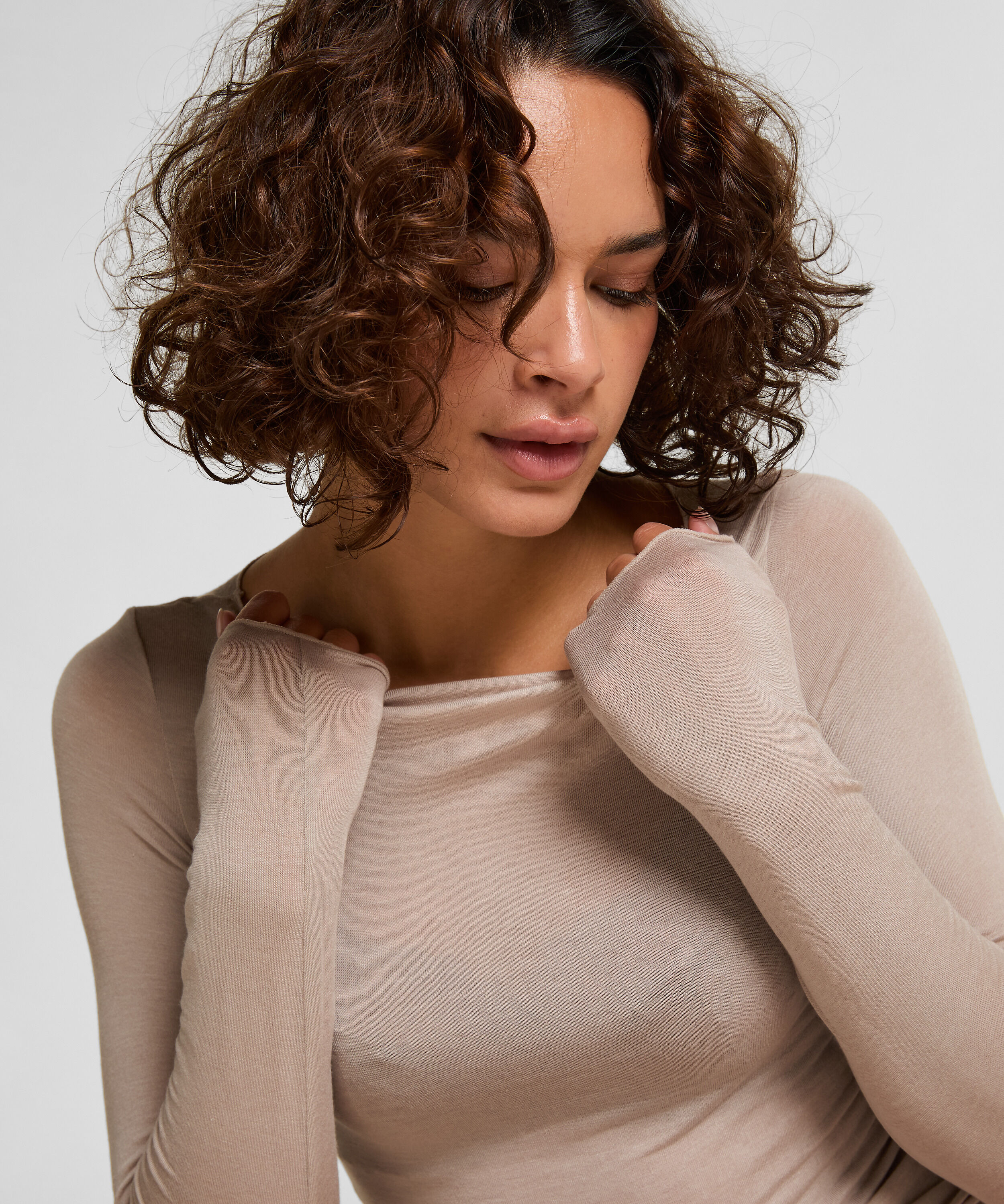 super soft Shirt aus Kaschmir-Mix mit U-Boot-Ausschnitt