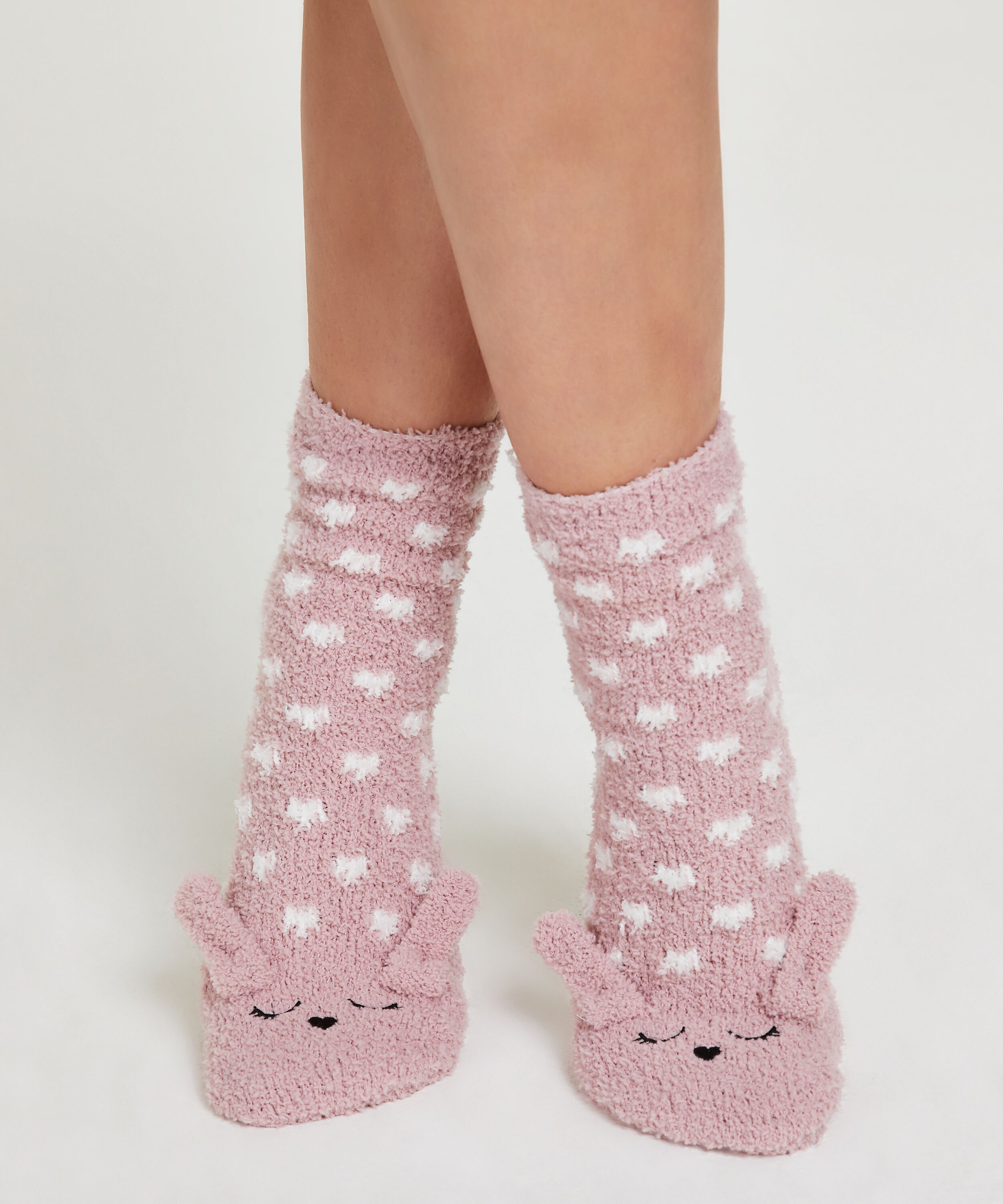 1 Paar Socken Cosy Bunny, Rose