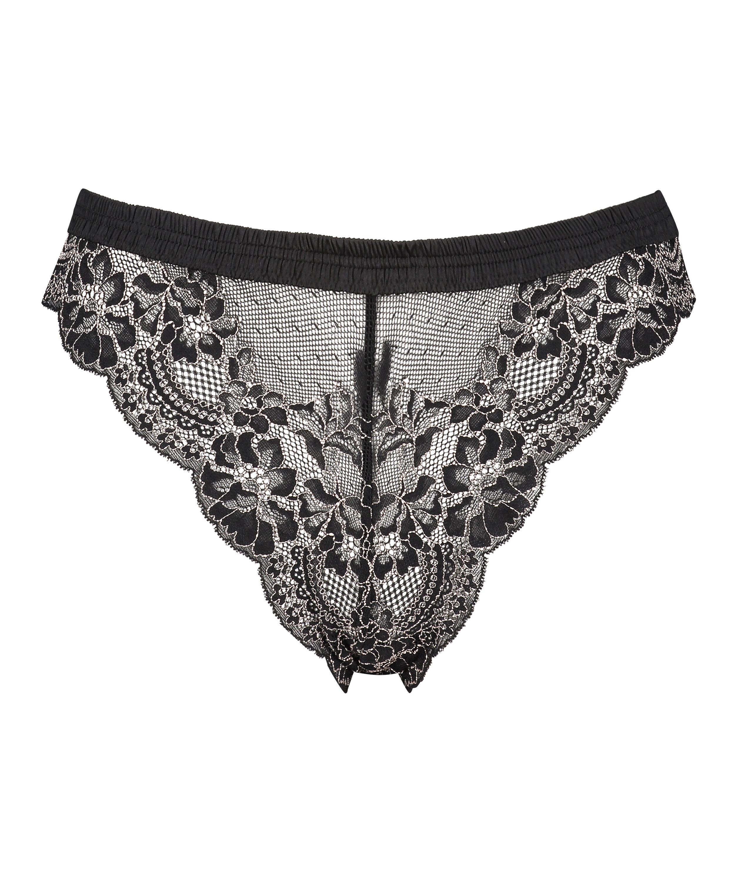 Brazilian mit hohem Beinausschnitt Yvo, Schwarz