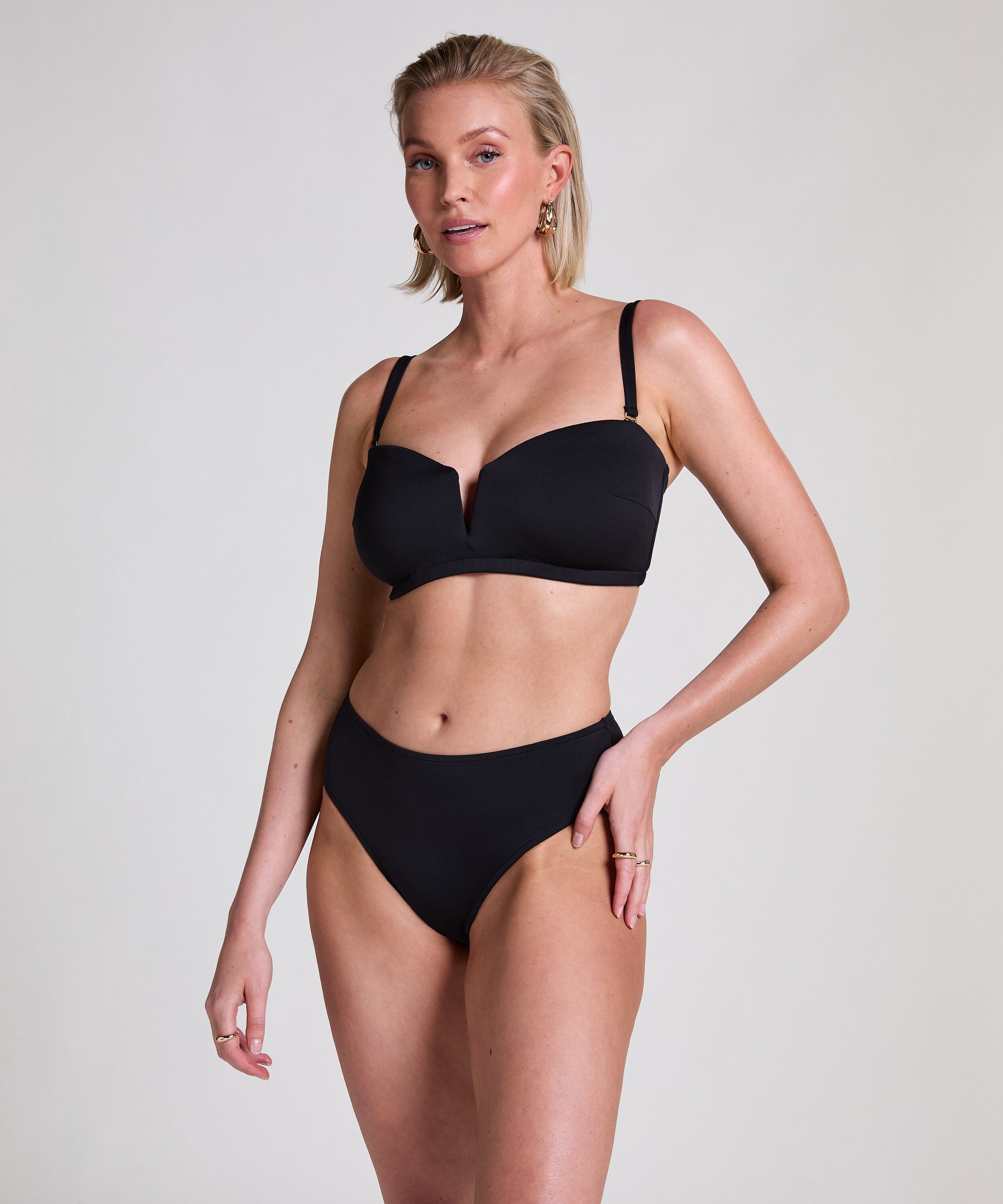 Neoprene-Bikiniunterteil Rio, Schwarz