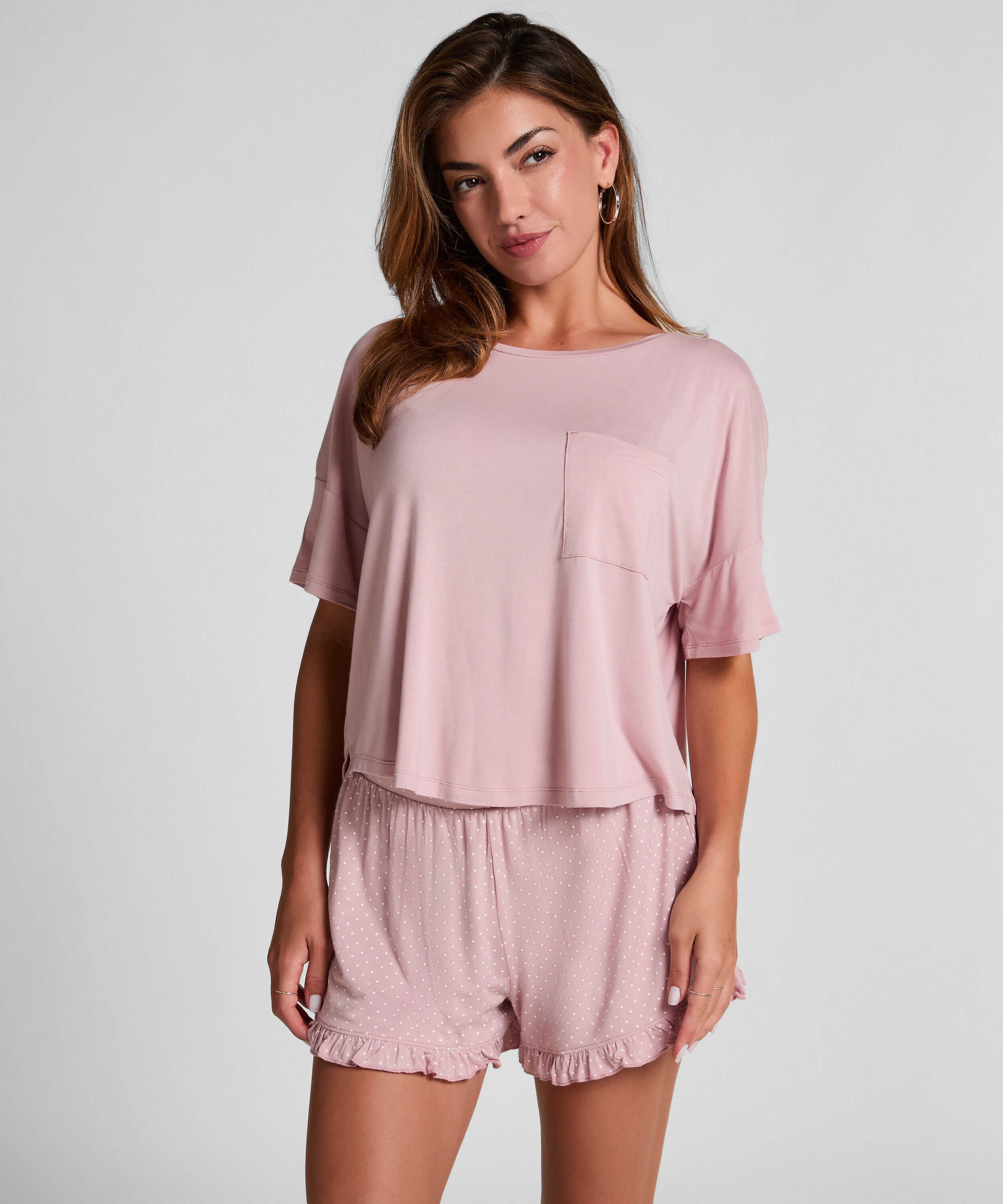 Jersey-Pyjamaset, Rose Jersey-Pyjamaset, Rose