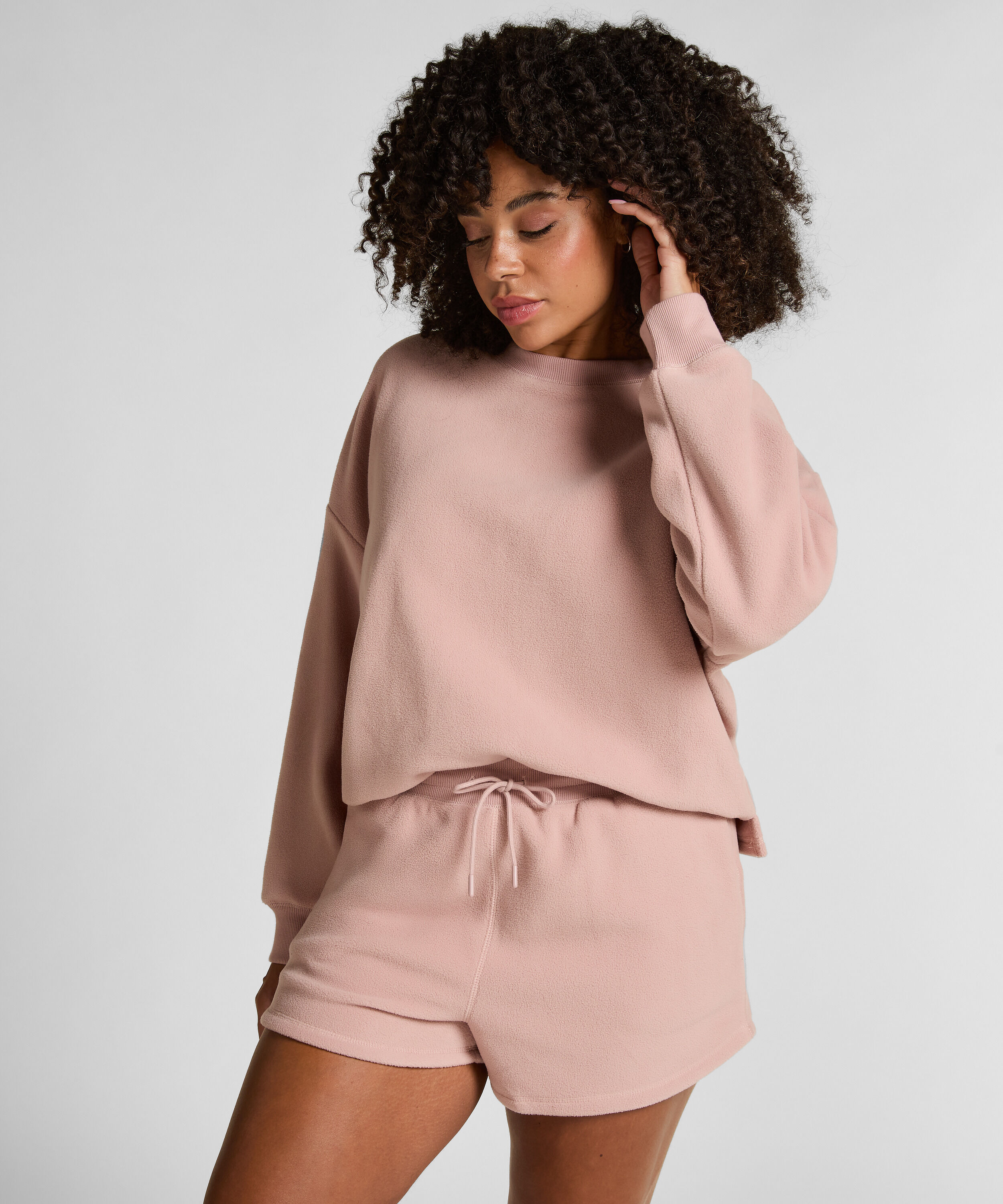 Sportliche Shorts Fleece, Rose Sportliche Shorts Fleece, Rose