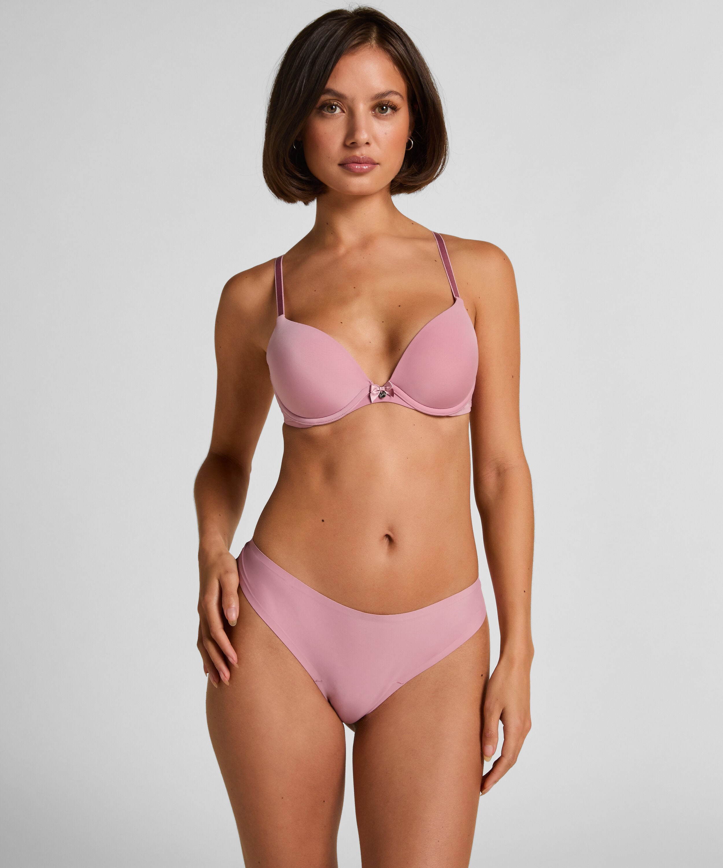 Invisible String Lace Back, Rose Invisible String Lace Back, Rose