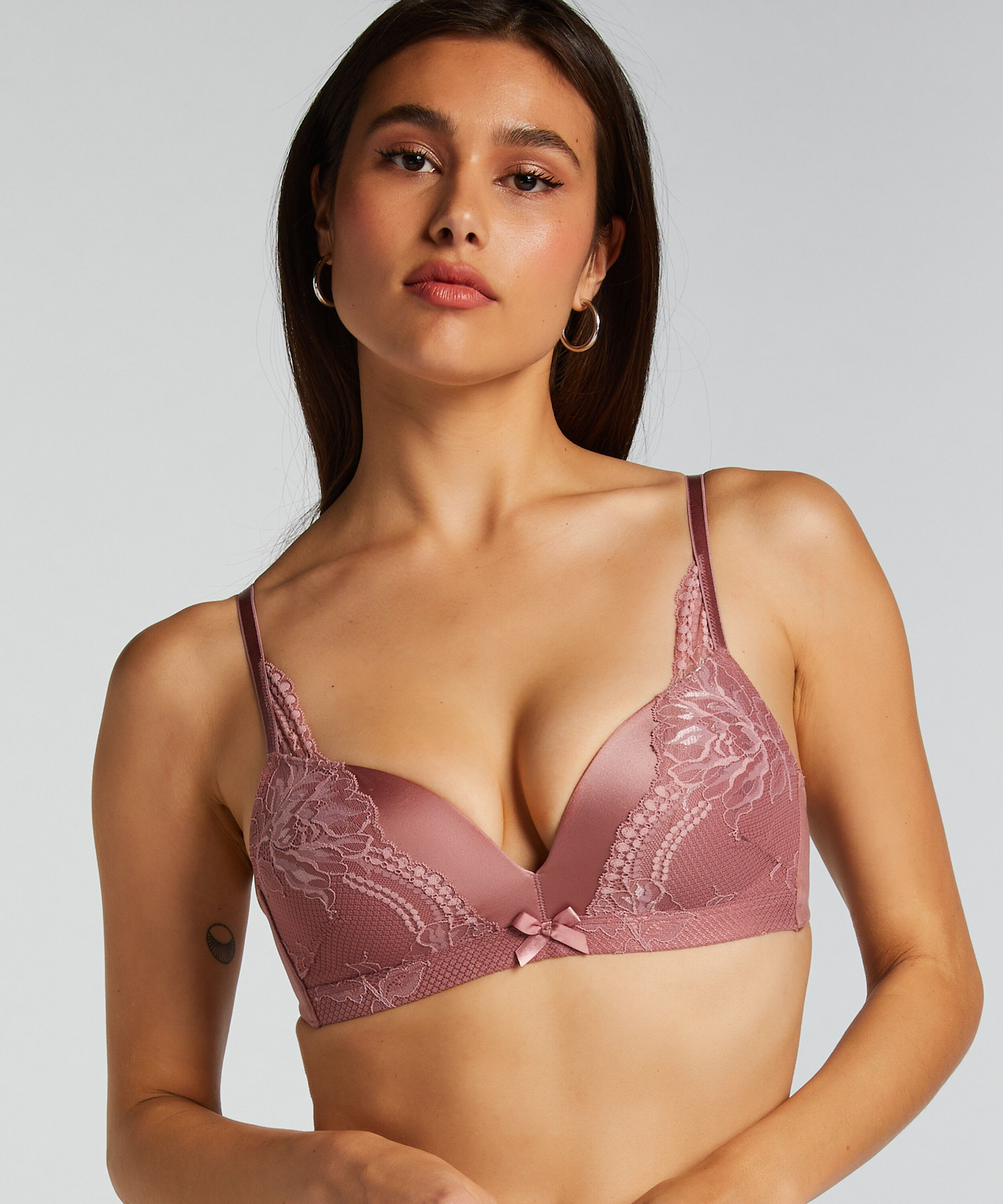 Gepolsterter BH ohne Bügel Lycke, Rose