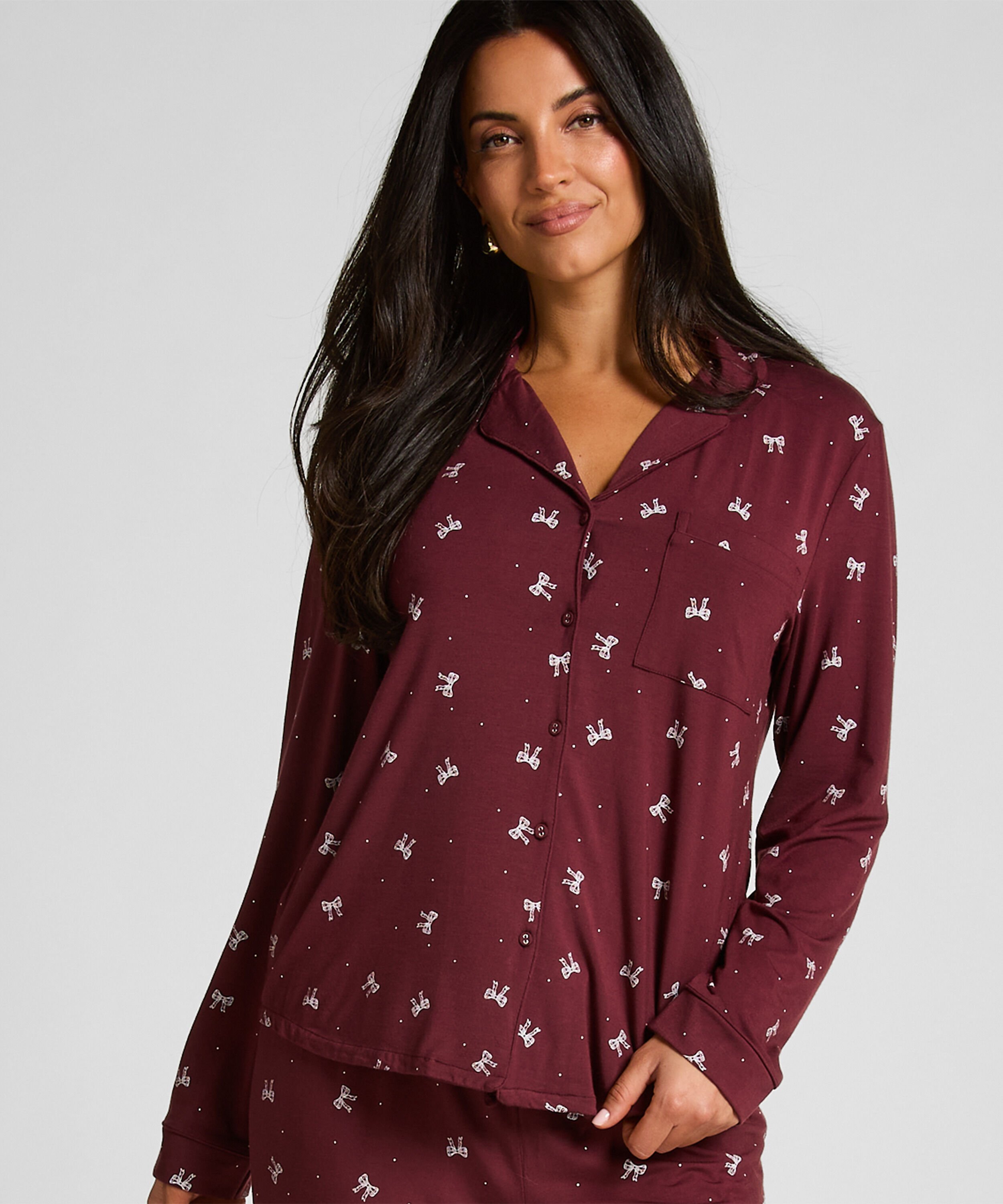 Langärmelige Jersey-Jacke Essential, Lila