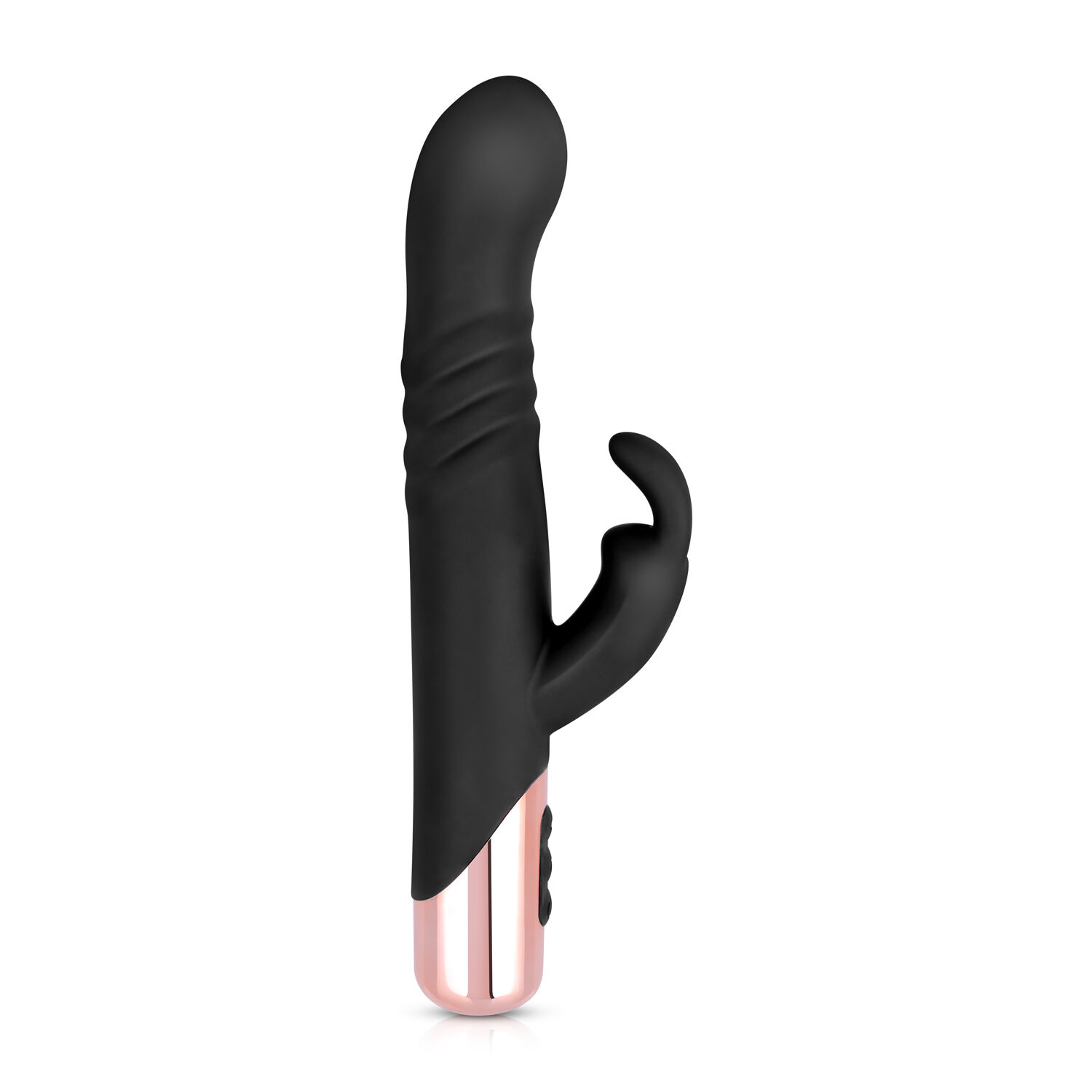 Rosy Gold Rabbit Vibrator, Schwarz Rosy Gold Rabbit Vibrator, Schwarz