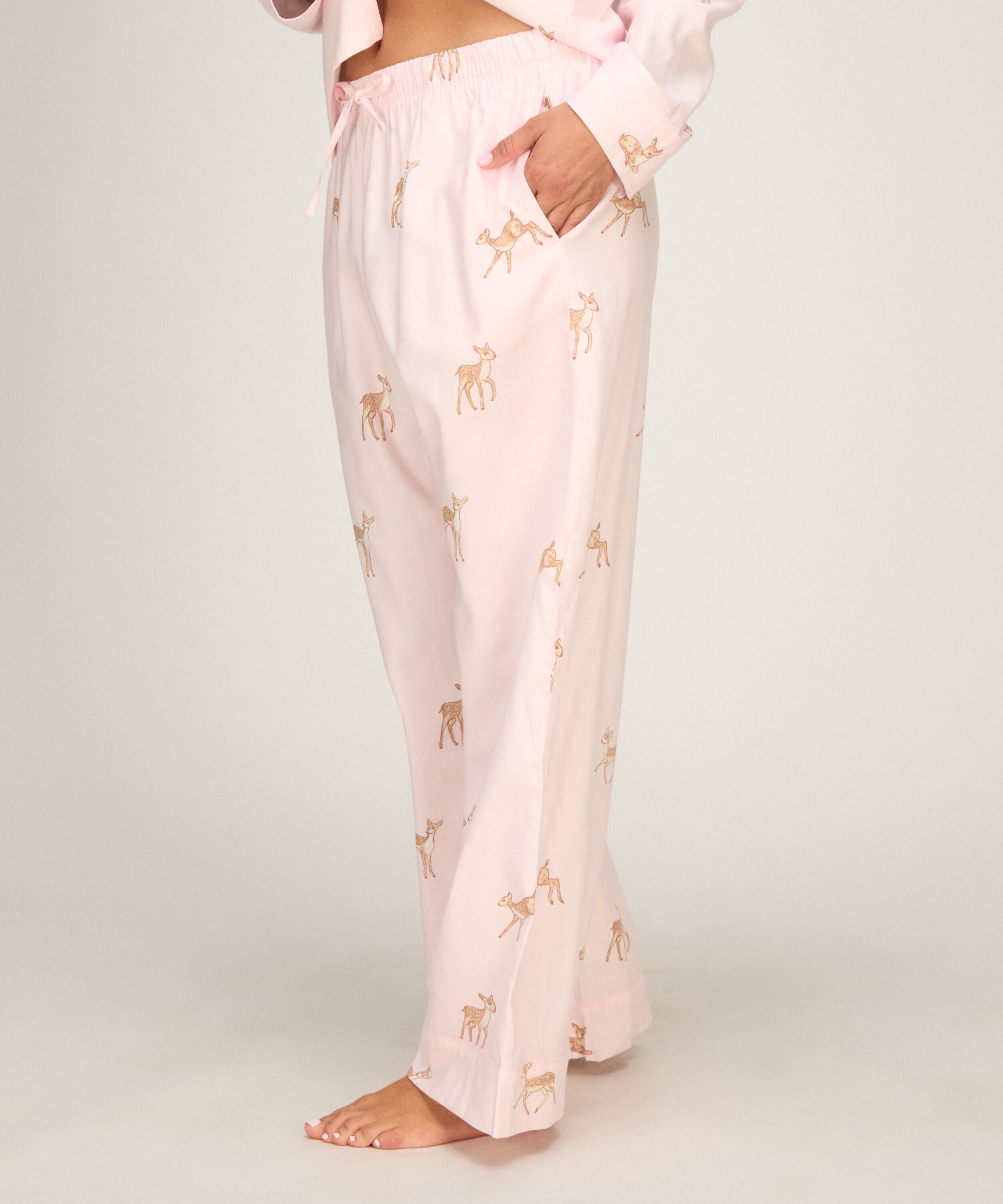 Pant Woven Deer, Rose Pant Woven Deer, Rose