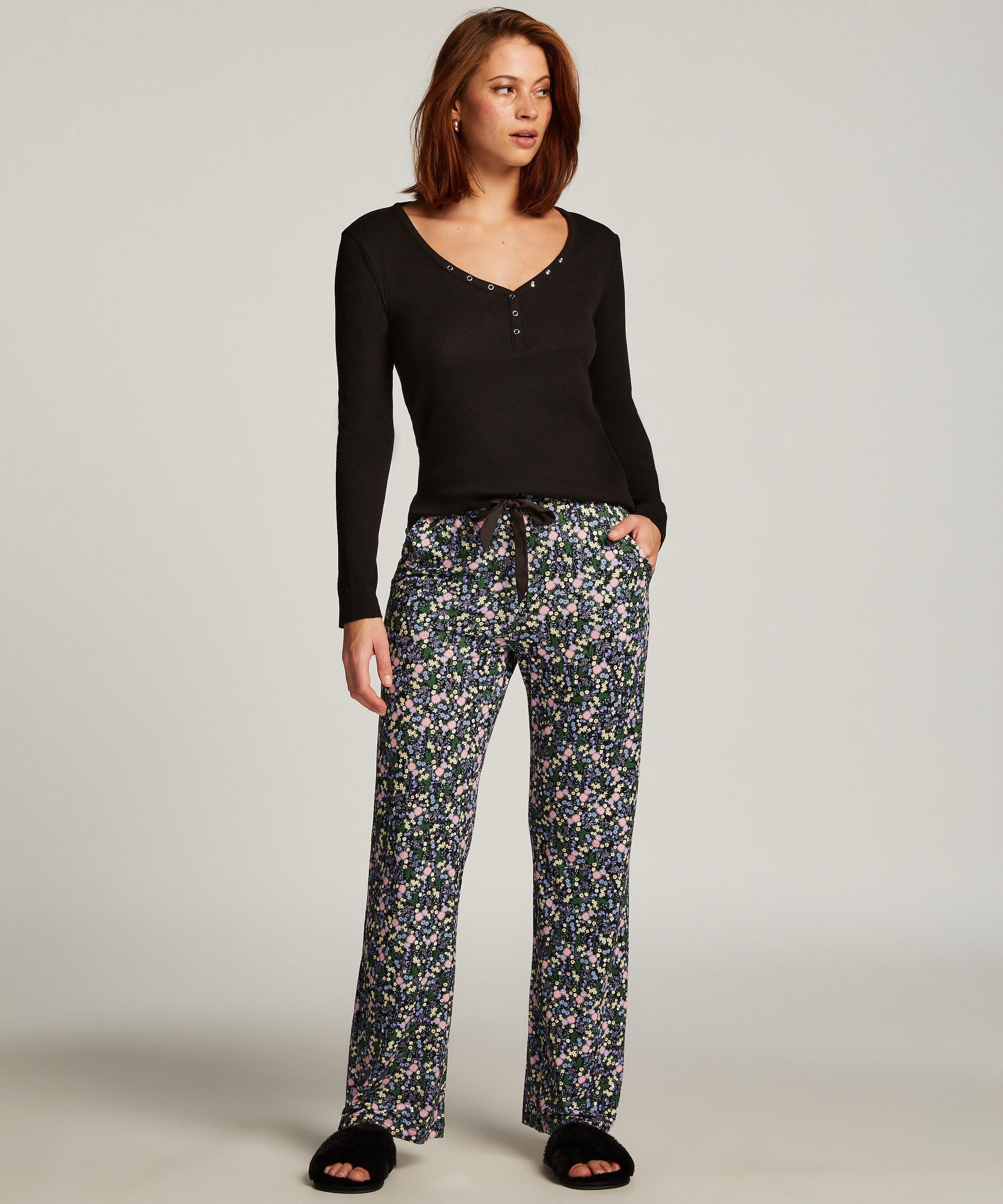 Petite Pyjamahose, Schwarz Petite Pyjamahose, Schwarz