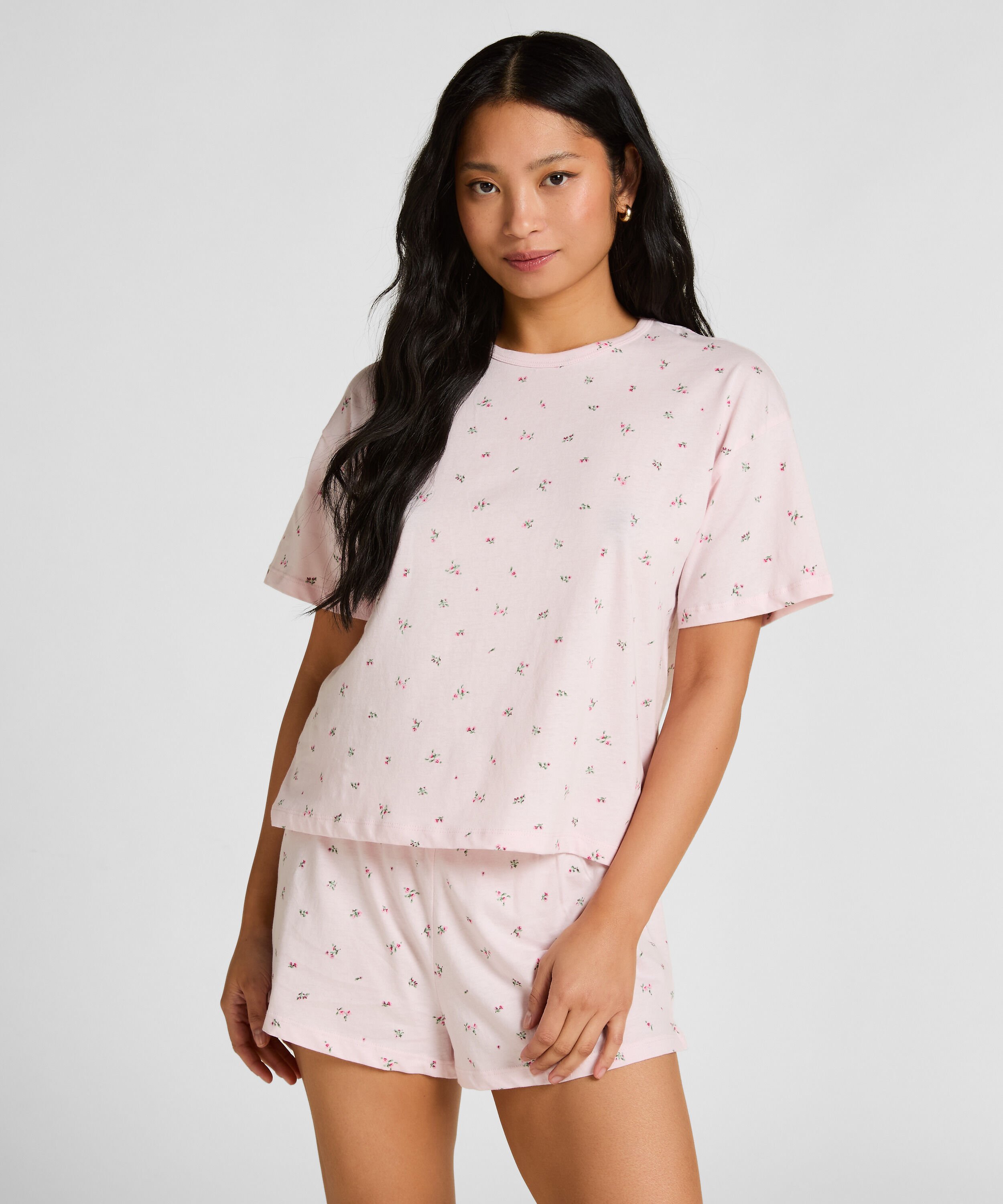 Pyjamaset Baumwoll, Rose
