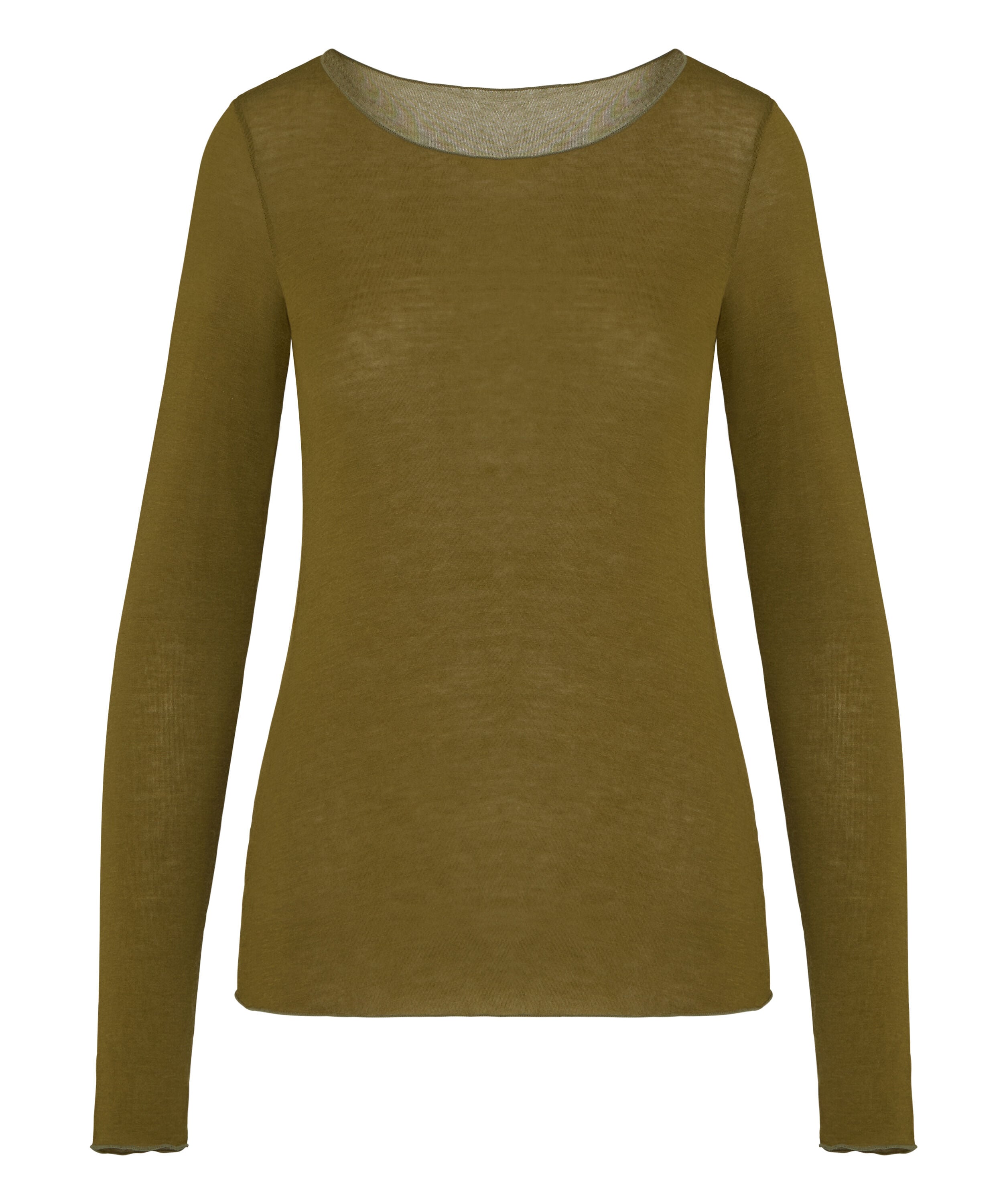 Super Soft Shirt aus Kaschmir-Mix mit U-Boot-Ausschnitt, Grün Super Soft Shirt aus Kaschmir-Mix mit U-Boot-Ausschnitt, Grün