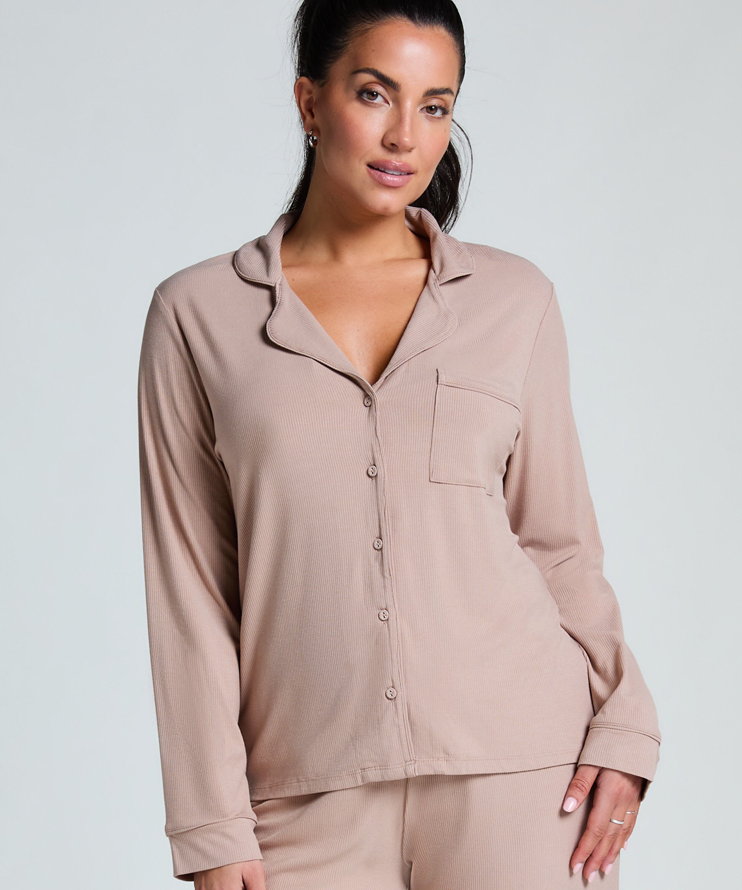 Essential-Jacke gerippt, Beige