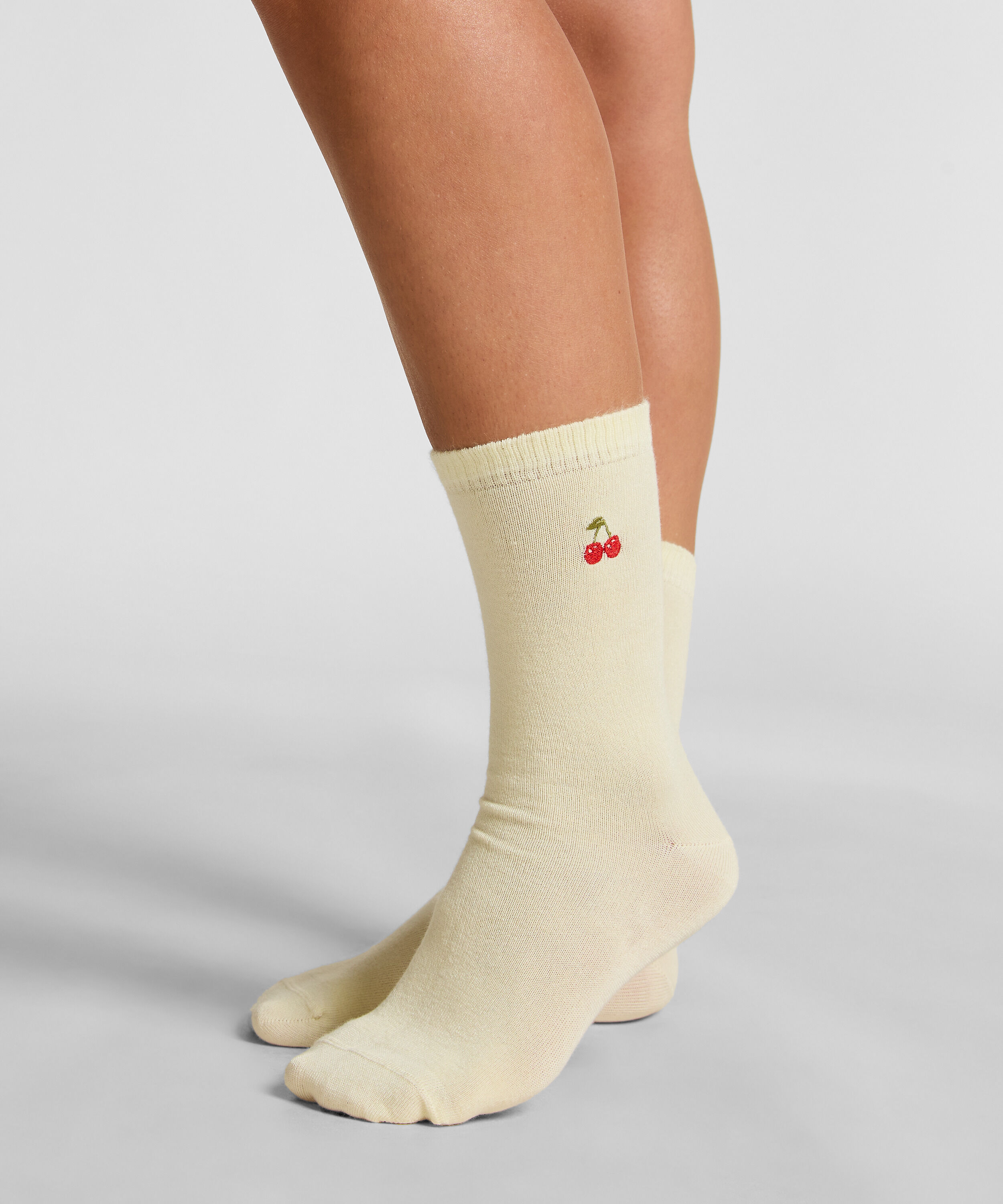 Crew-Socken aus Modal, Gelb