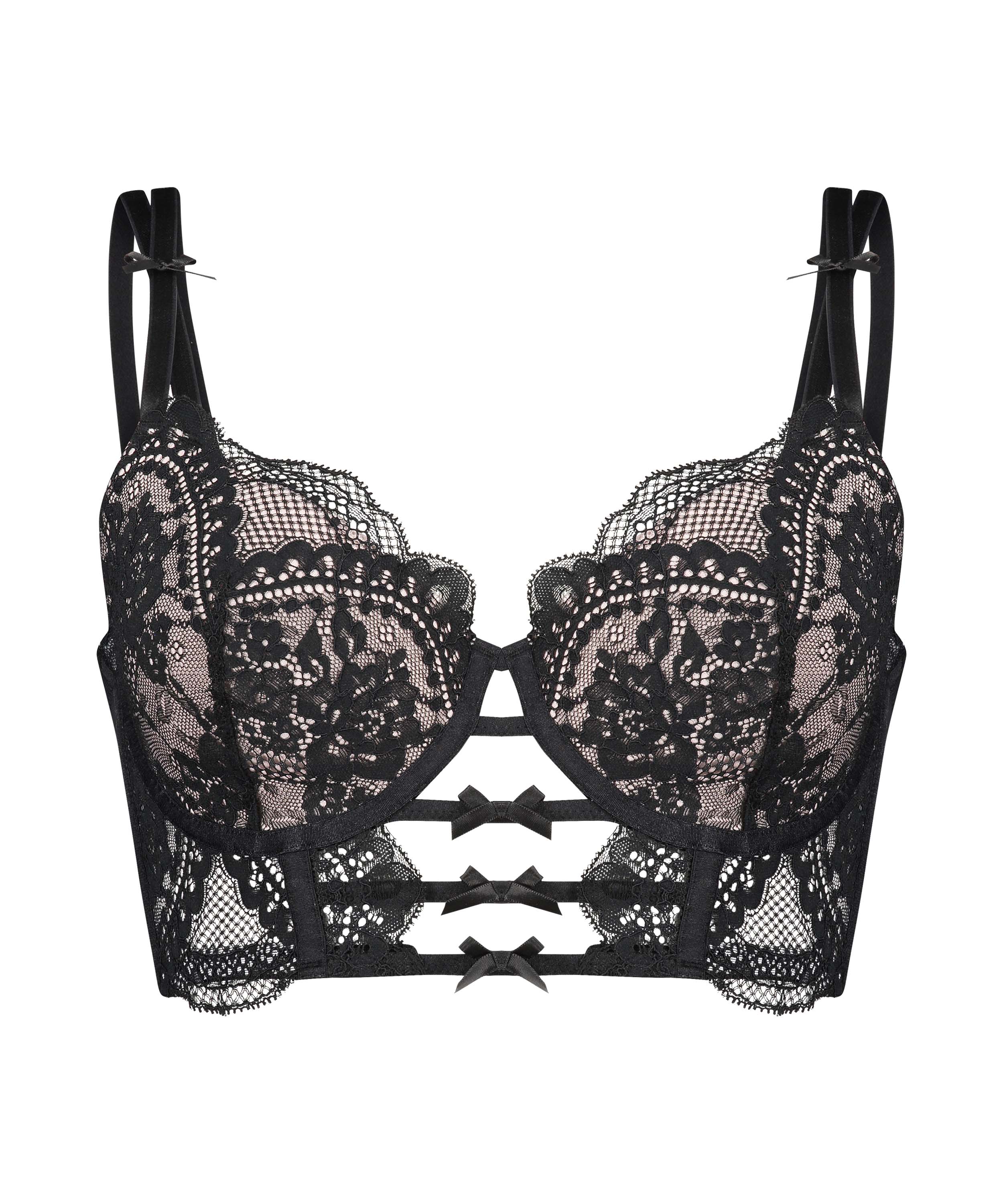 Vorgeformter Longline-B&uuml;gel-BH Oceana Rebecca Mir, Schwarz, main